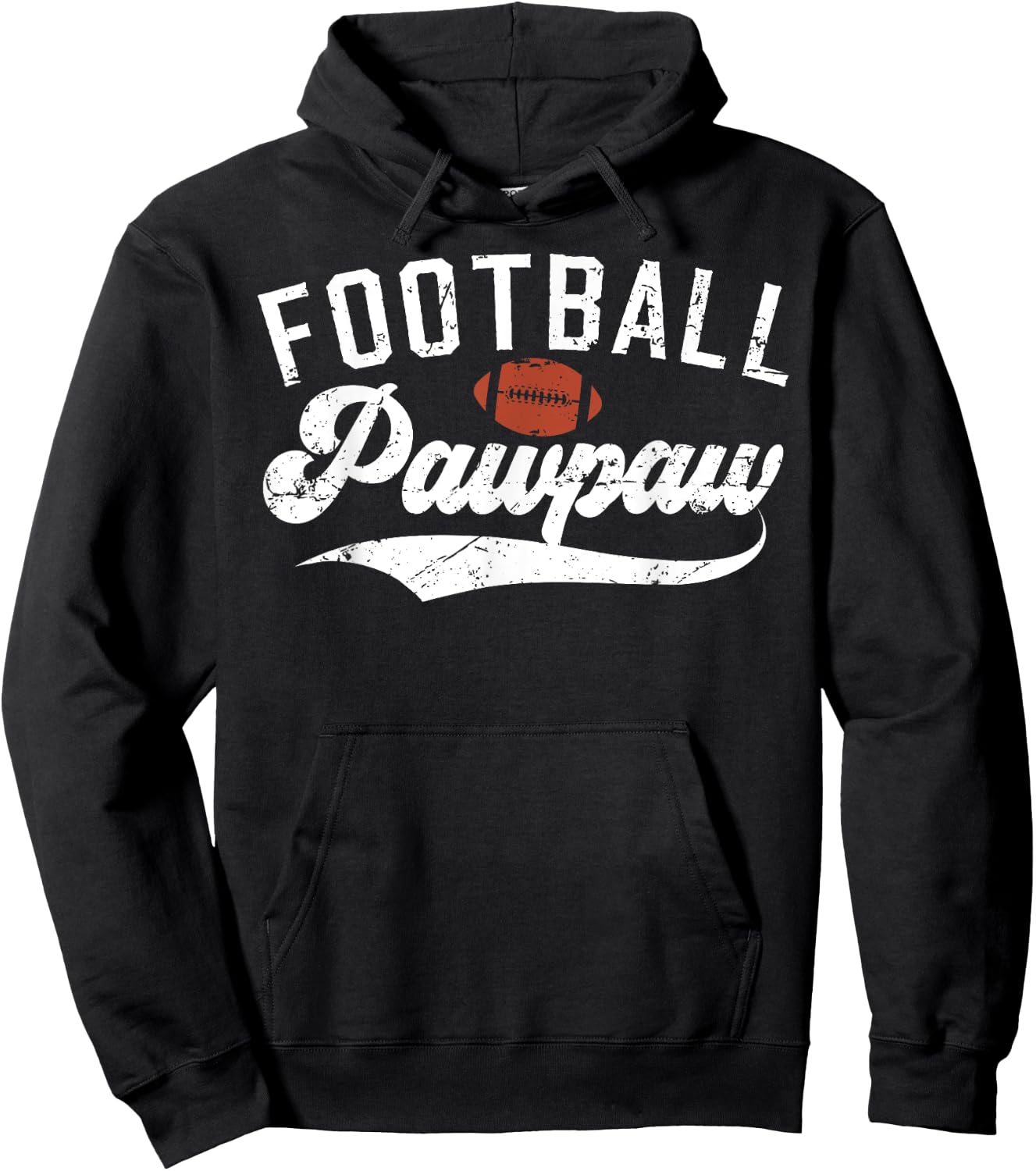 Football Pawpaw Grandpa Pawpaw Of A Football Player Pawpaw Hoodie - Hoodie | Black
