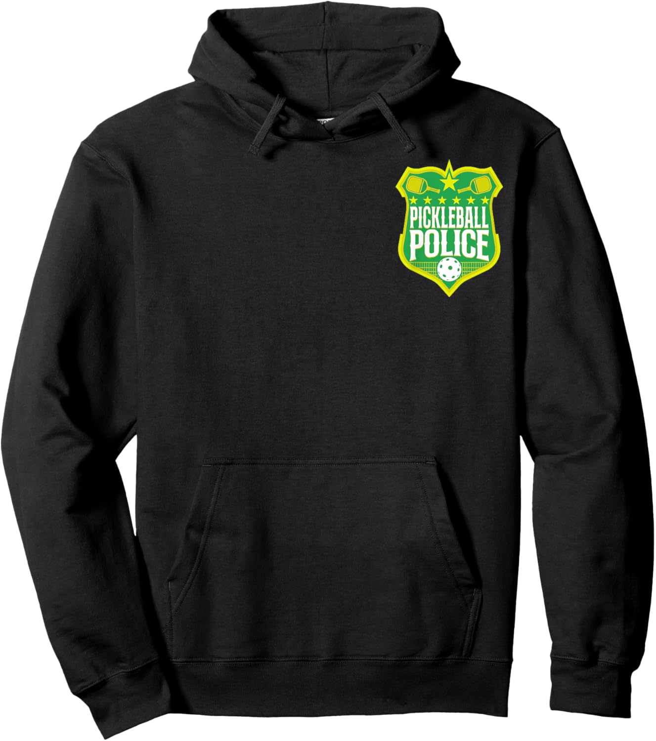 Pickleball Badge Pickleball Police Hoodie - Hoodie | Black