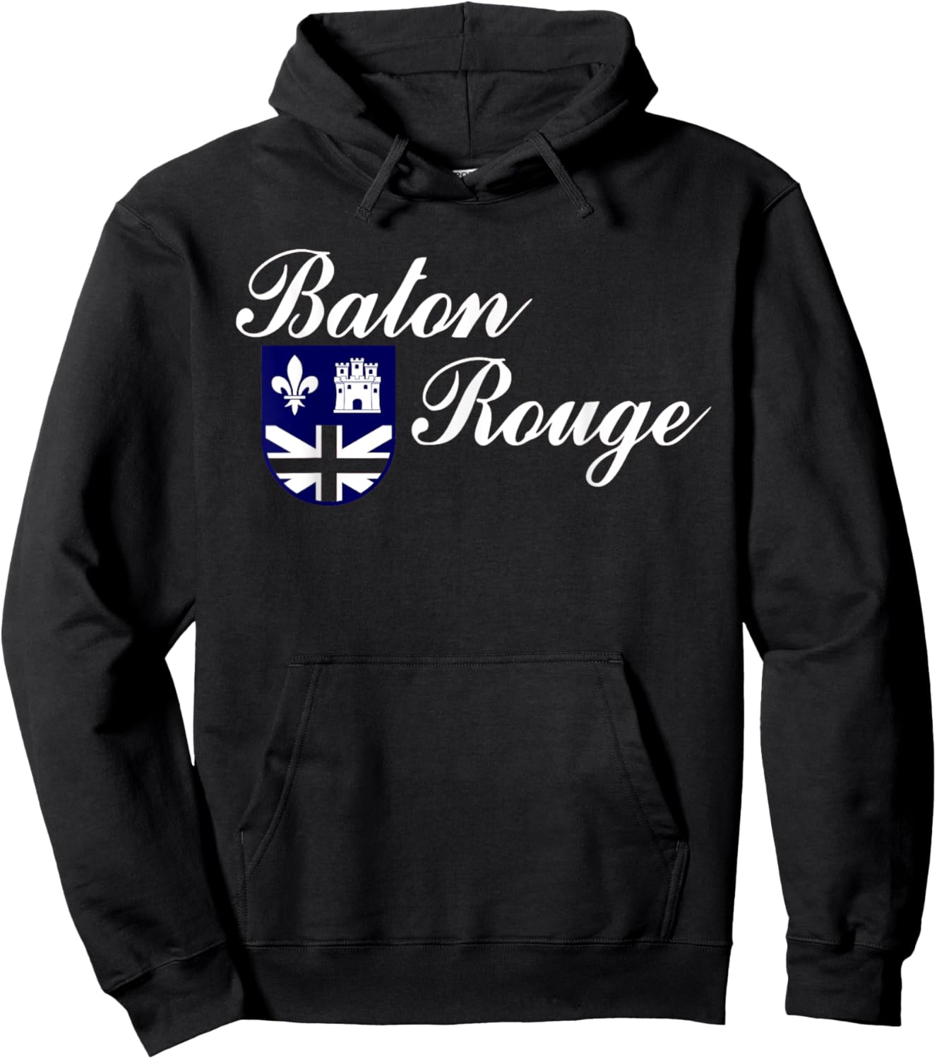 Baton Rouge Louisiana Flag Hoodie - Hoodie | Black