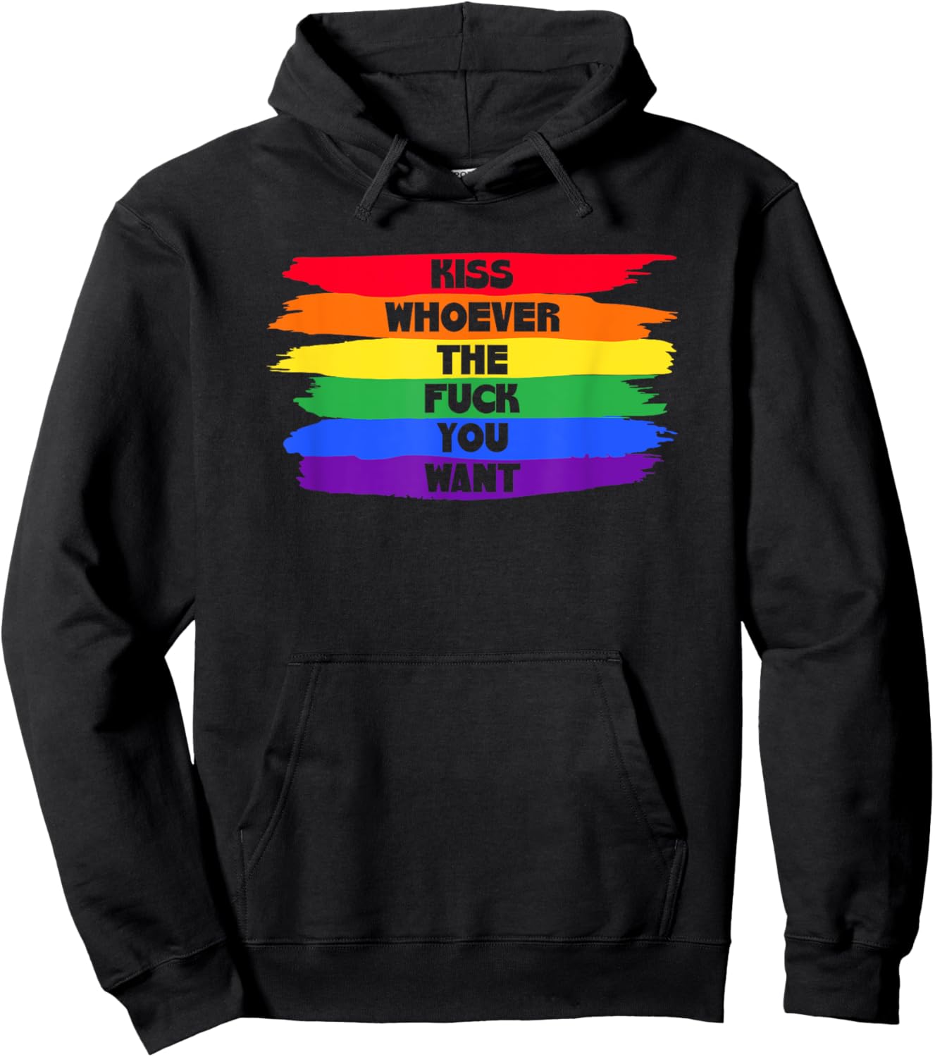 Kiss Whoever The F You Want Hoodie - Hoodie | Black