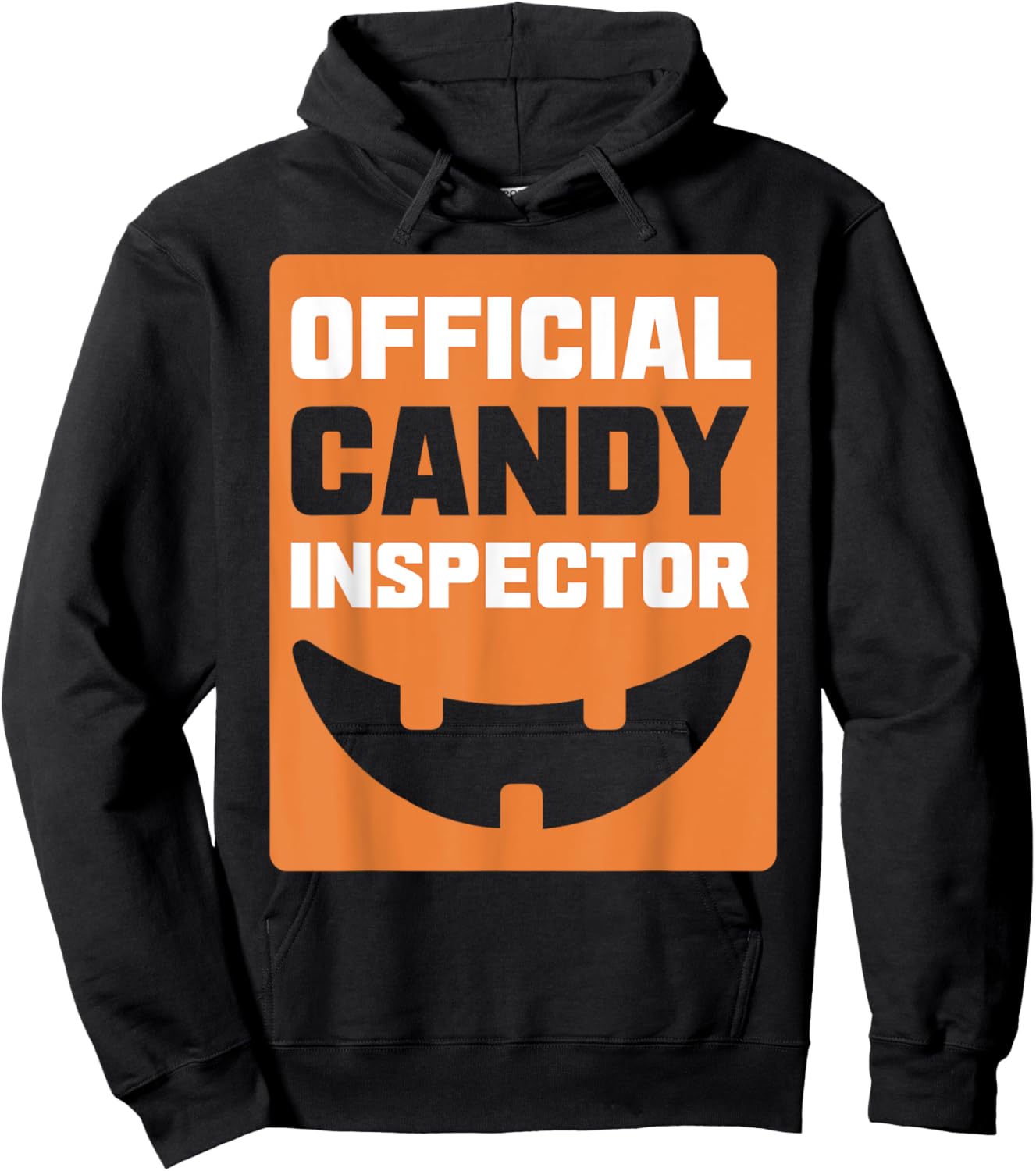 Pumpkin Official Candy Inspector Halloween Hoodie - Hoodie | Black