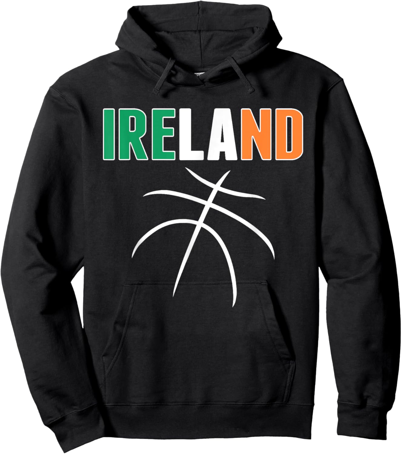 Ireland Basketball Lovers Jersey - Irish Flag Summer Sports Men Women Kids Hoodie - Hoodie | Black