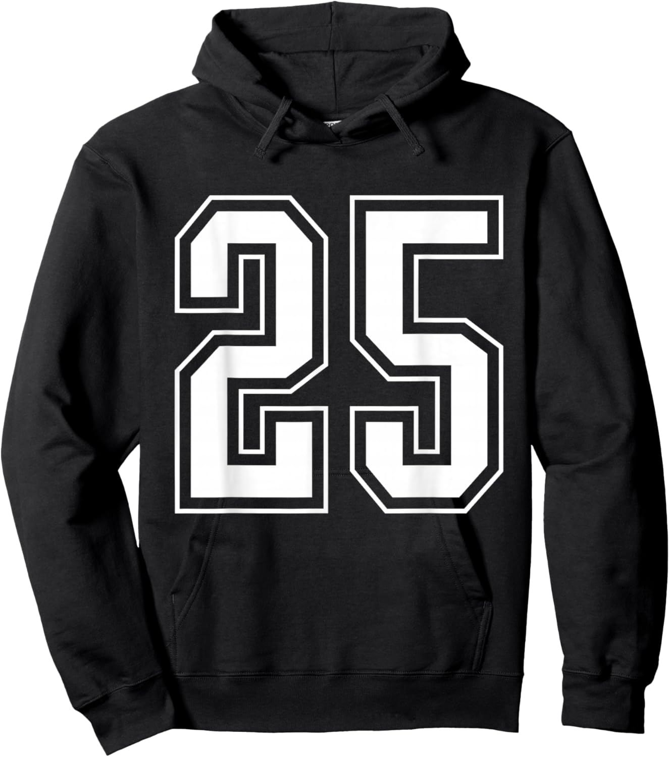 Varsity Jersey Number 25 Hoodie - Hoodie | Black