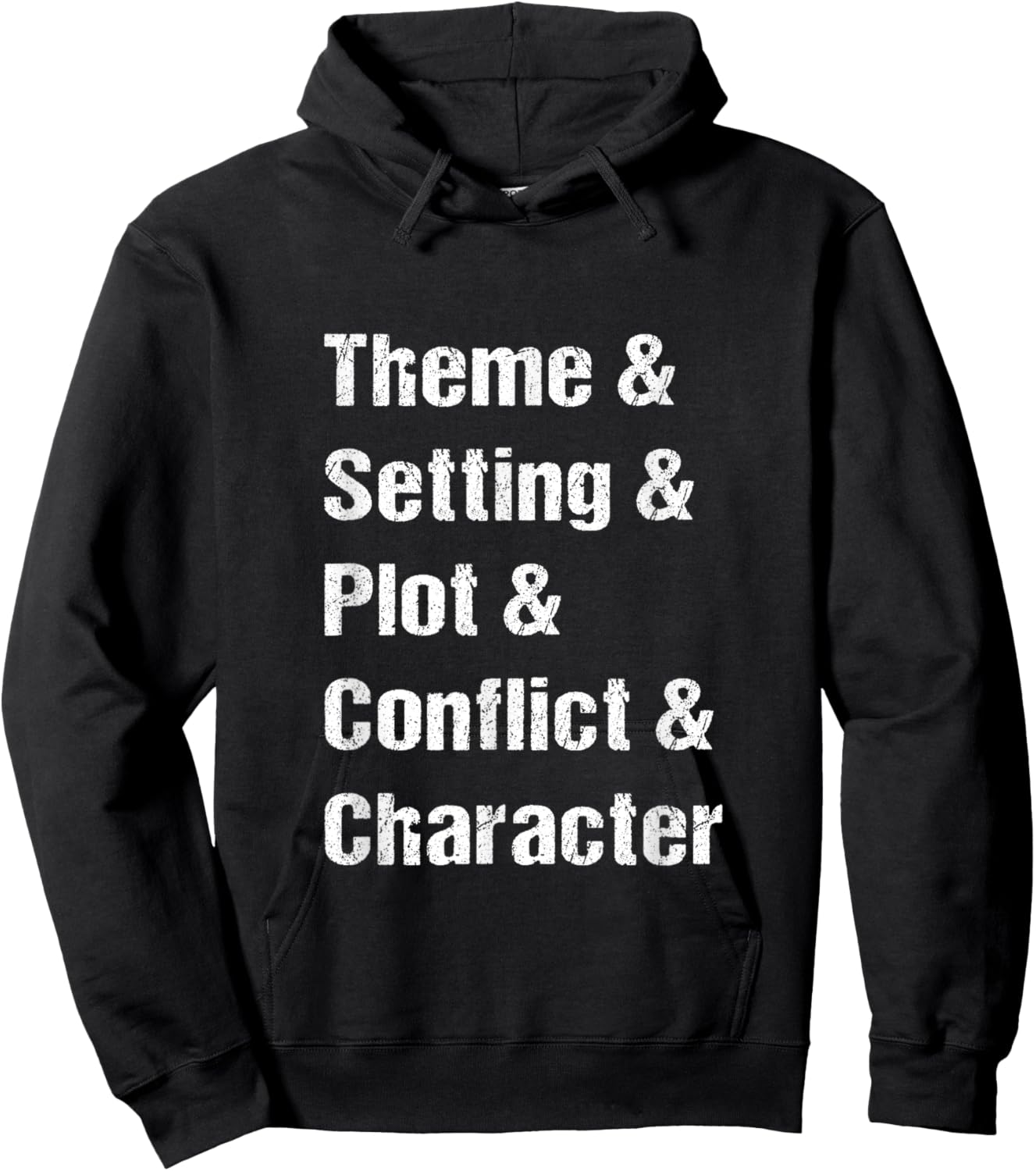 Theme Setting Plot Conflict character Elementary Teacher Hoodie - Hoodie | Black