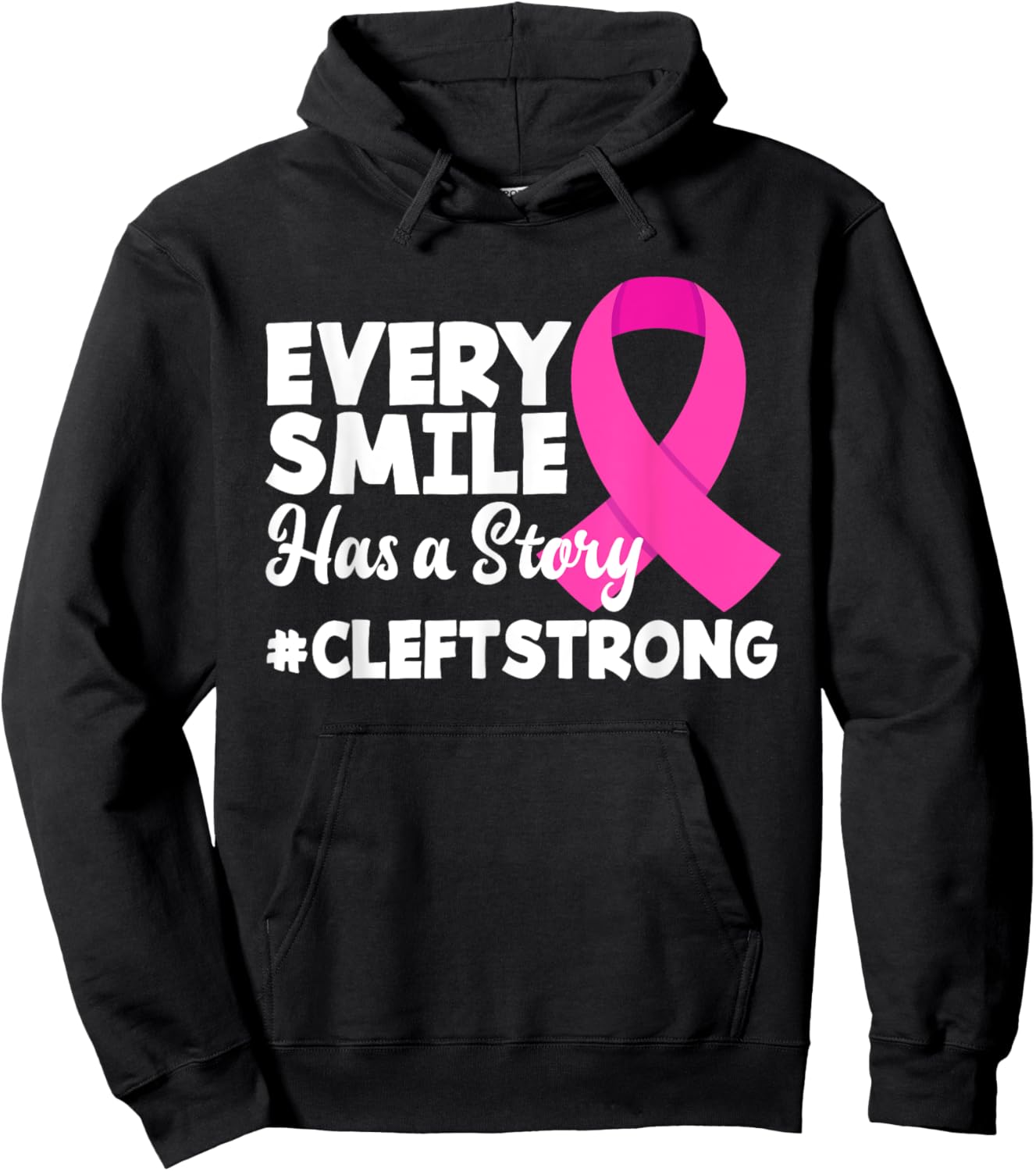 Every Smile Has A Story Cleft Lip & Palate Awareness Hoodie - Hoodie | Black