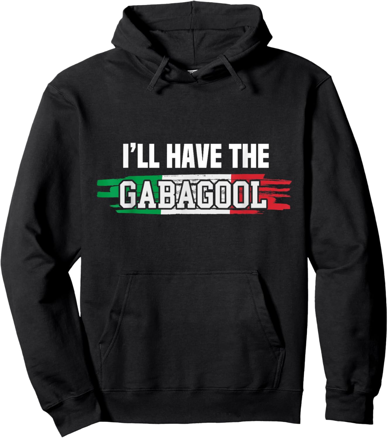 Gabagool Funny Italy Gifts for Italians Capicola Meat Coppa Hoodie - Hoodie | Black