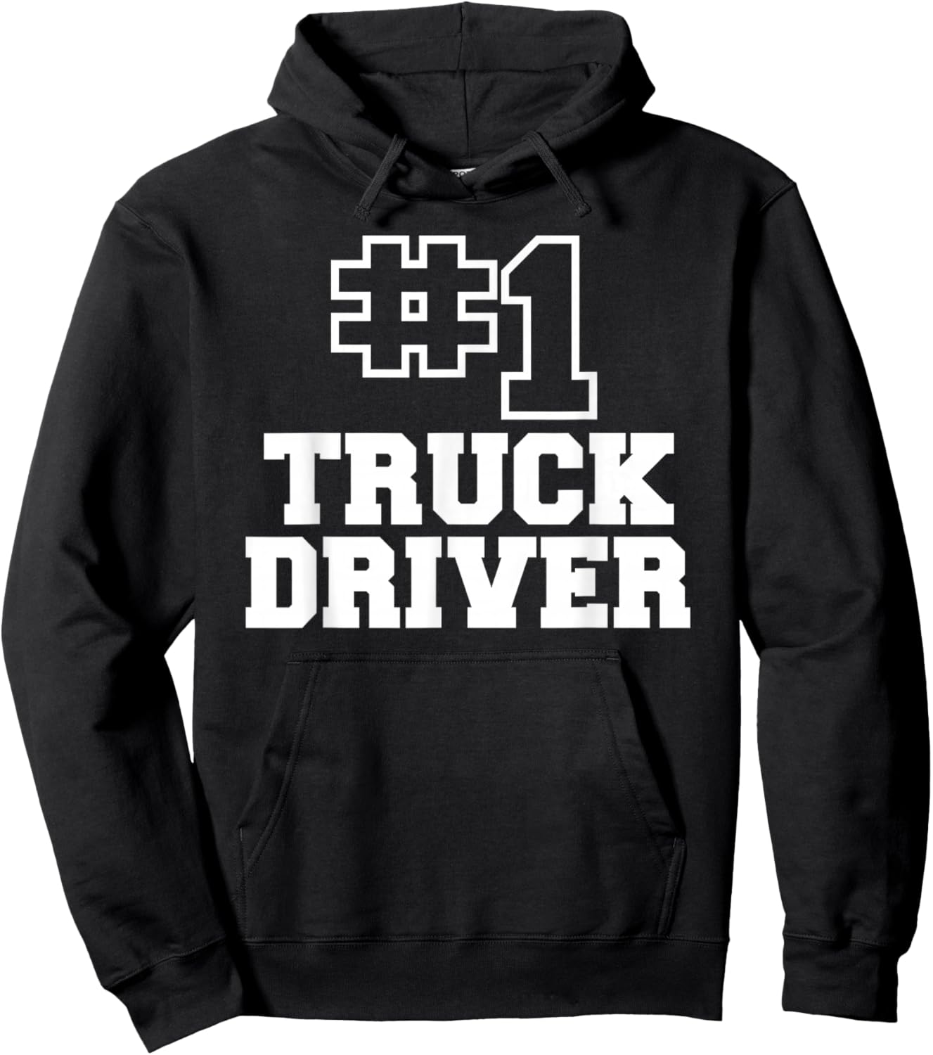 Number One Truck Driver Best Driver Hoodie - Hoodie | Black