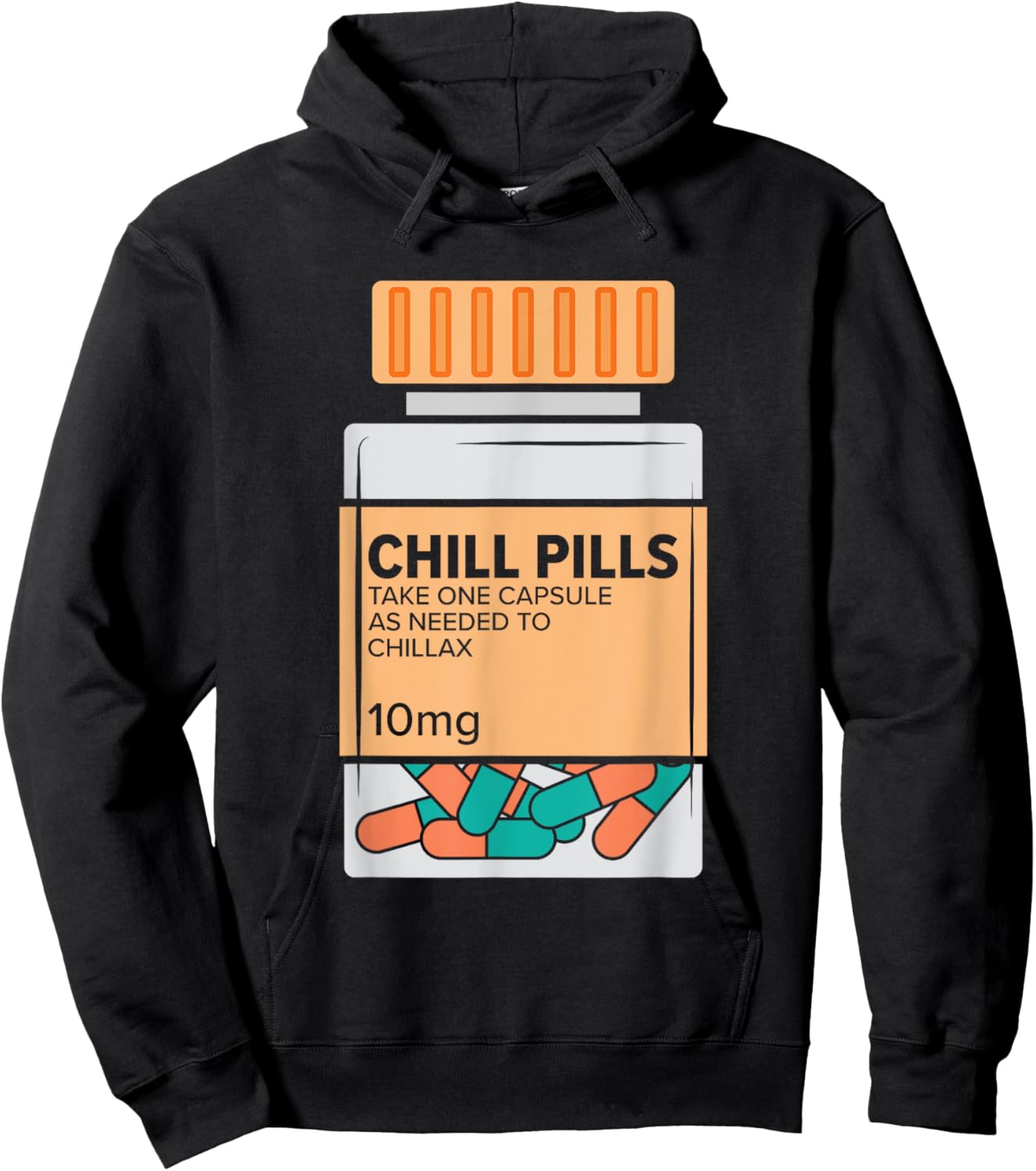 Chill Pills Medical Relax Nursing Medicine Funny Nurse Hoodie - Hoodie | Black