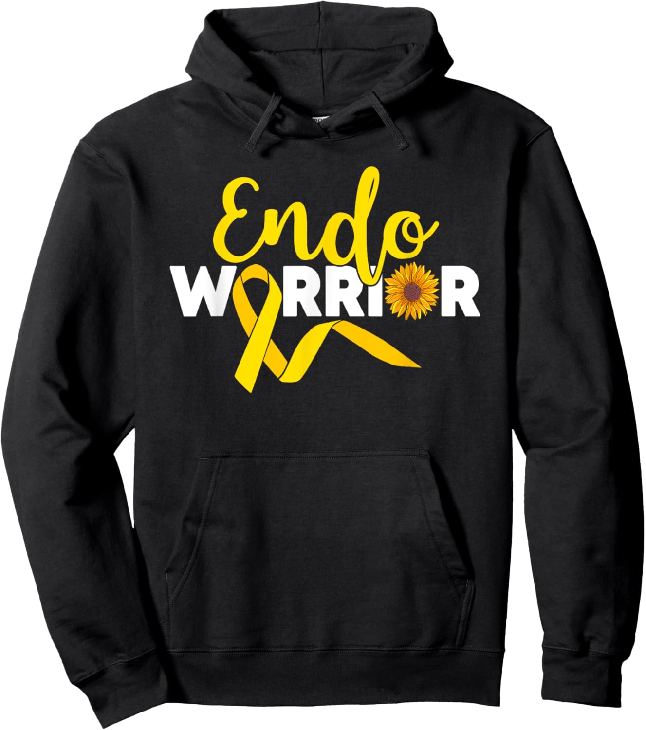 Endo Warrior Endometrium Endometriosis Awareness Hoodie - Hoodie | Black