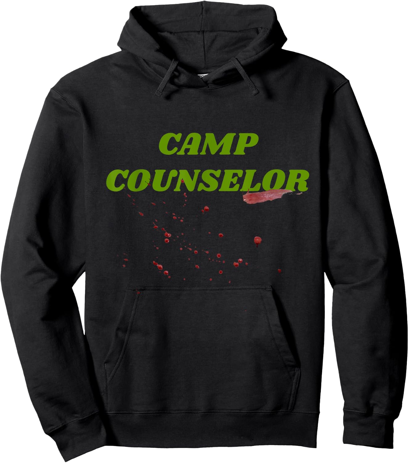 Horror Fan 80s Movie Camp Counselor Blood Halloween Costume Hoodie - Hoodie | Black