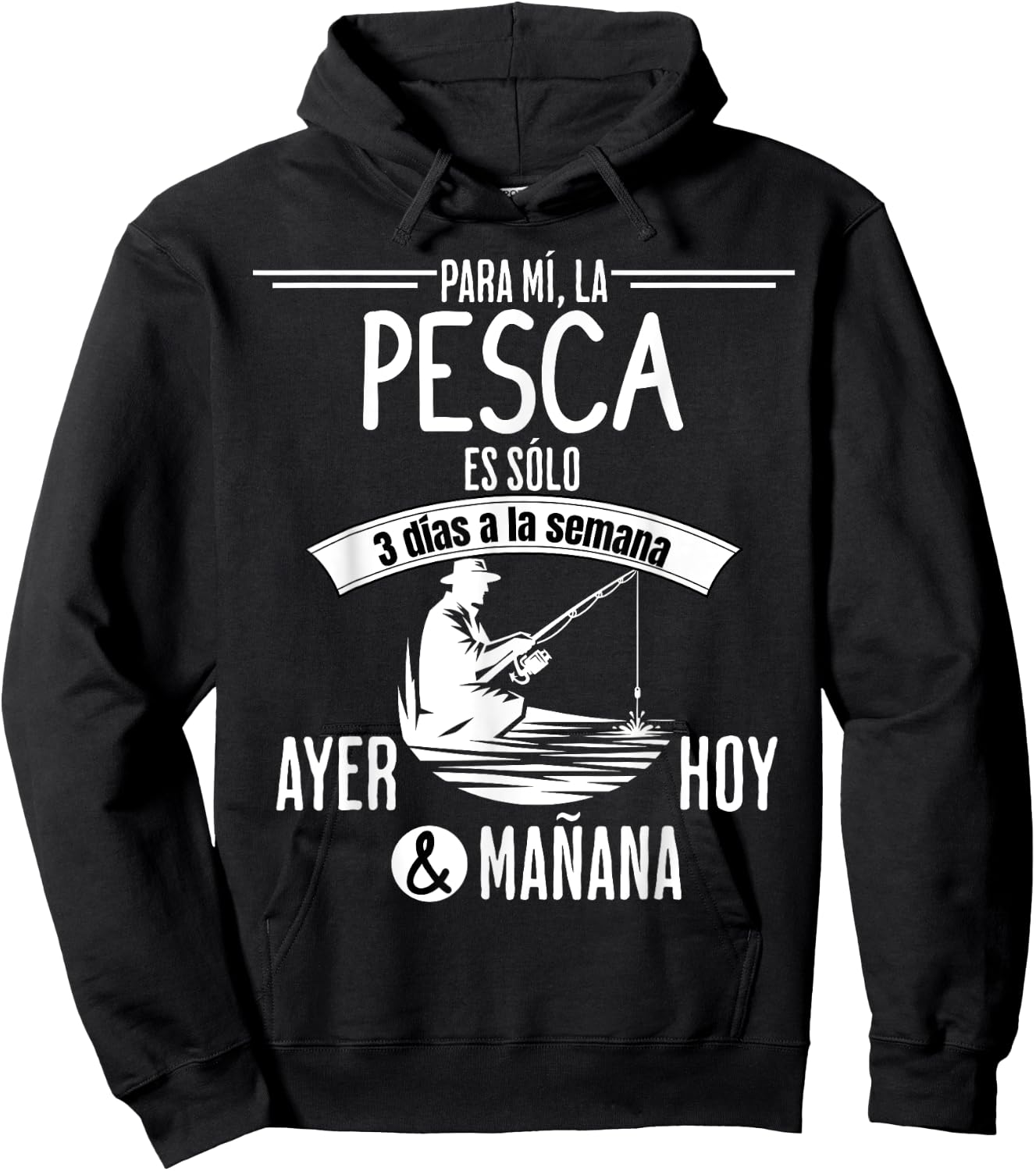 Pesca Regalo divertido para un Pescador Hoodie - Hoodie | Black