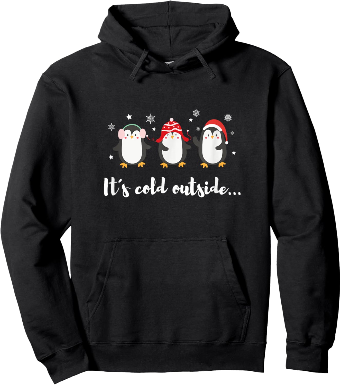 Penguins Christmas Hoodie - Hoodie | Black