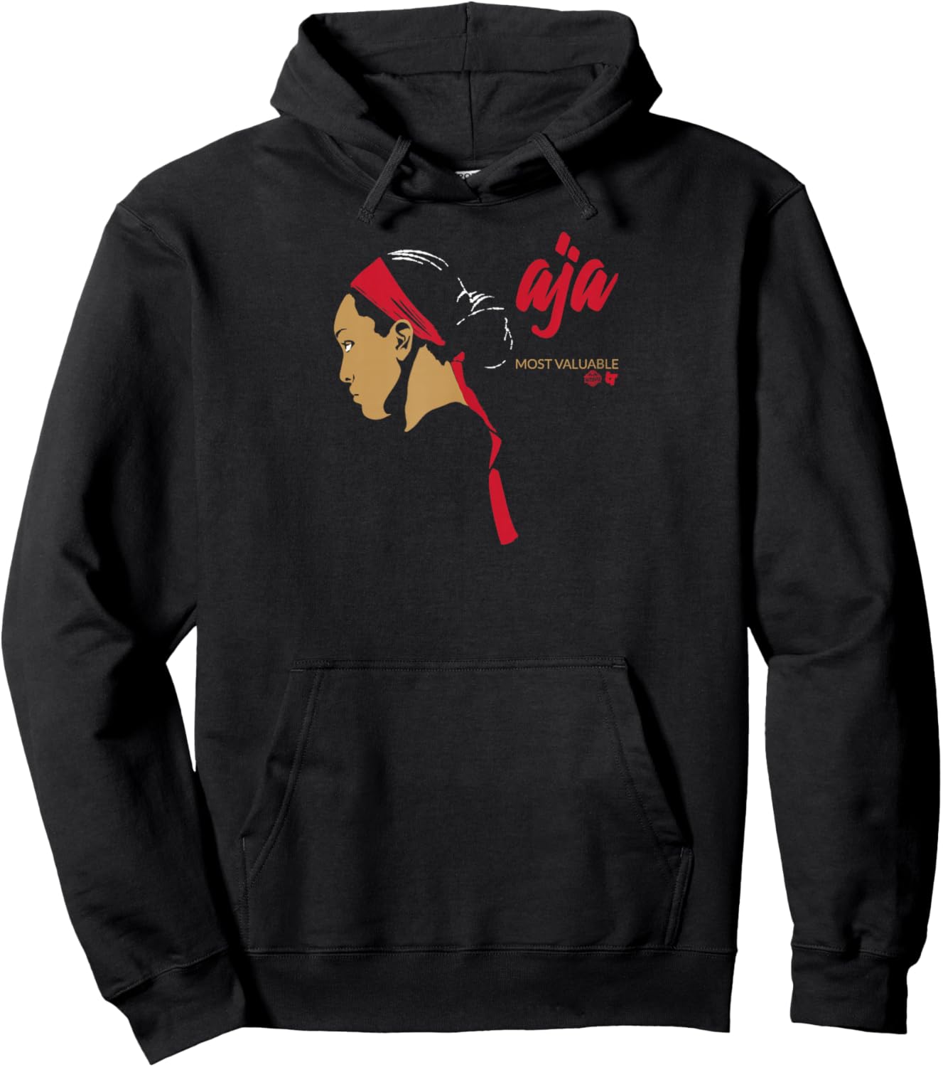 A'ja Wilson - Most Valuable A'ja - Las Vegas Basketball Small Hoodie - Hoodie | Black