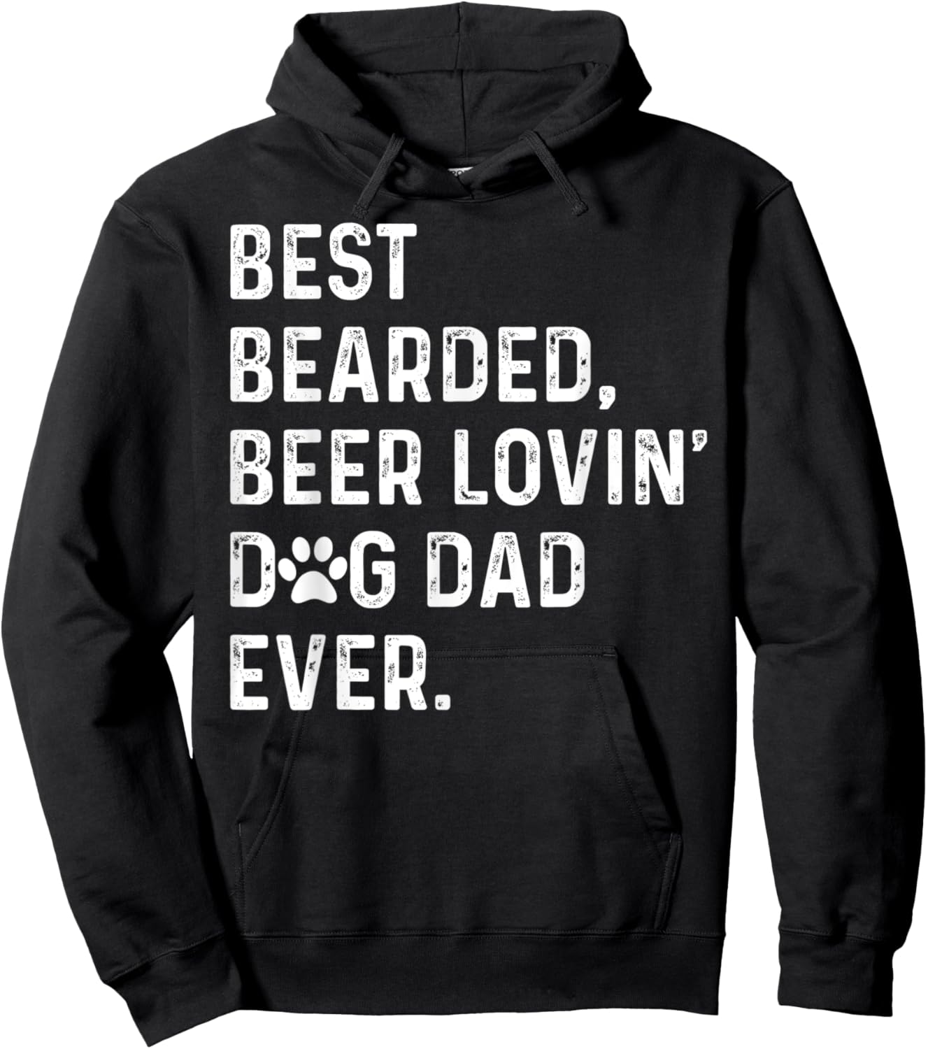 Best Bearded Beer Lovin' Dog Dad Ever Dog Lover Owner Hoodie - Hoodie | Black