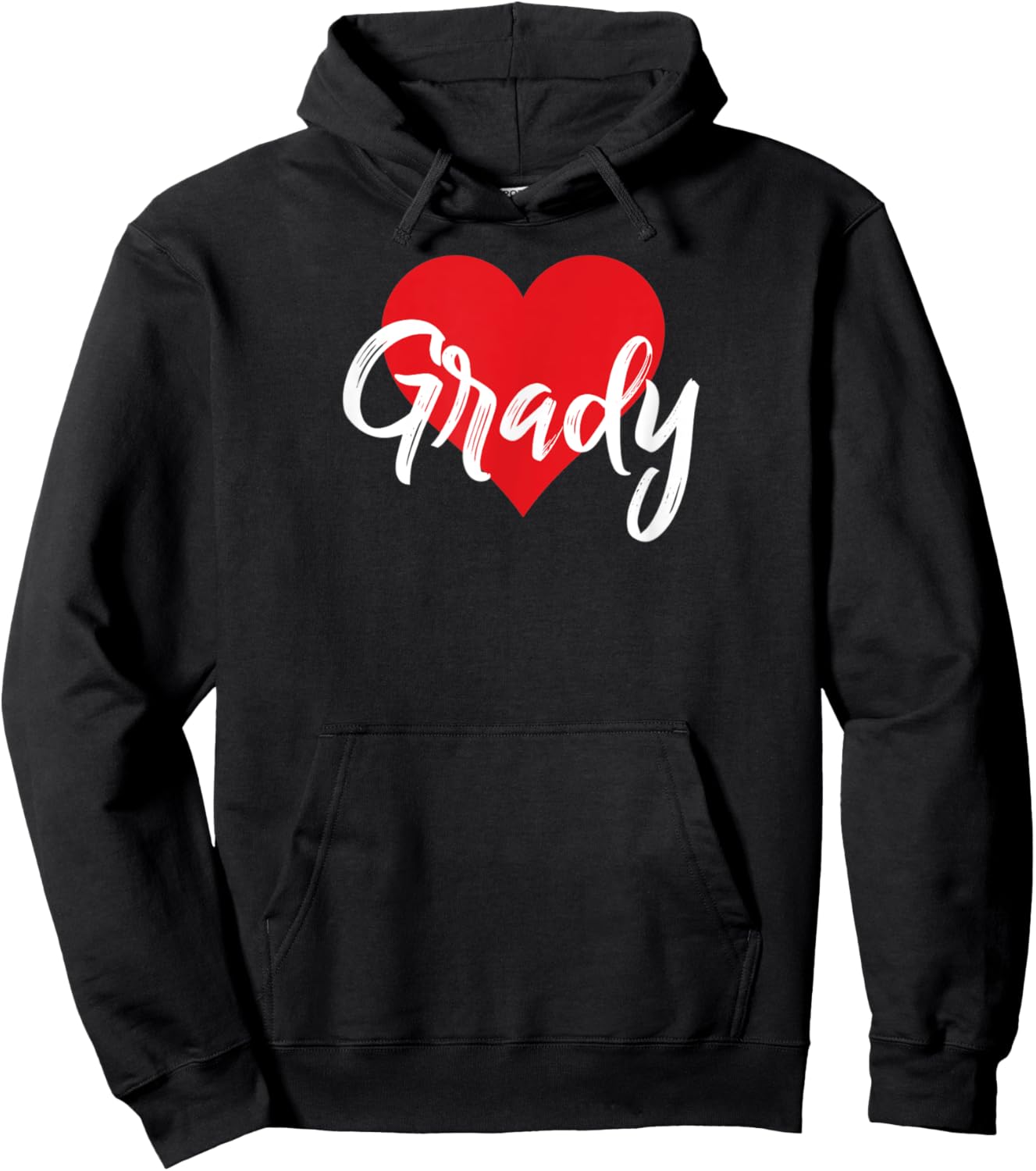 I Love Grady First Name I Heart Named Hoodie - Hoodie | Black