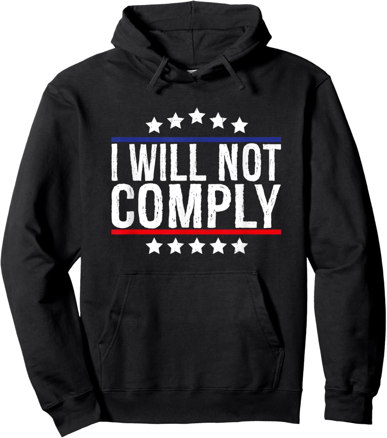 I Will Not Comply Hoodie - Hoodie | Black