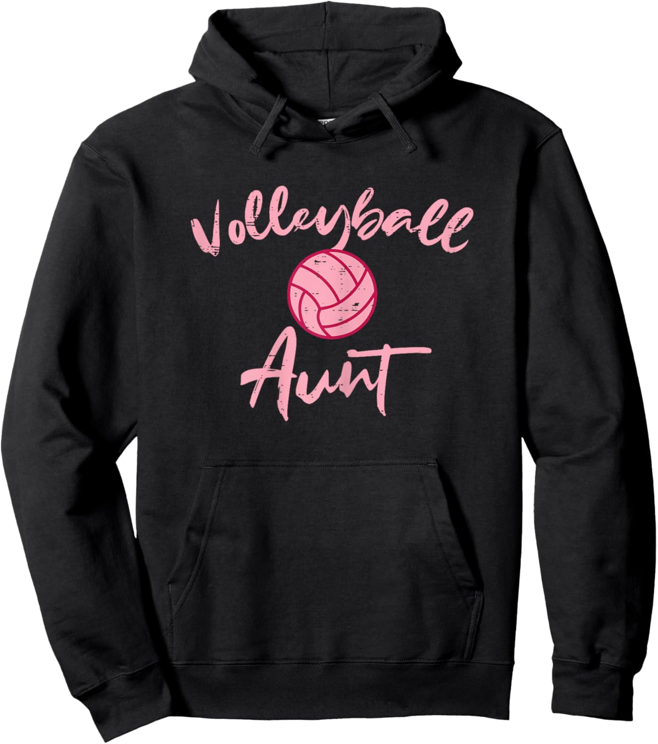 Volleyball Aunt Cute Mothers Day Sports Aunty Auntie Women Hoodie - Hoodie | Black