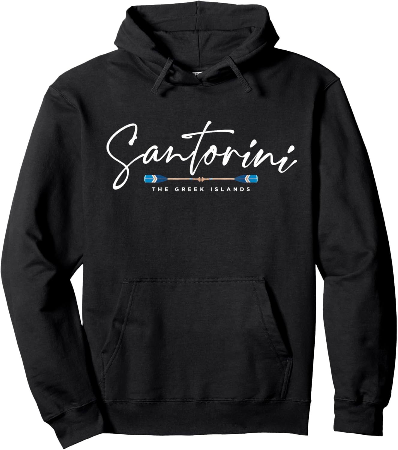 Santorini Greece Hoodie - Hoodie | Black
