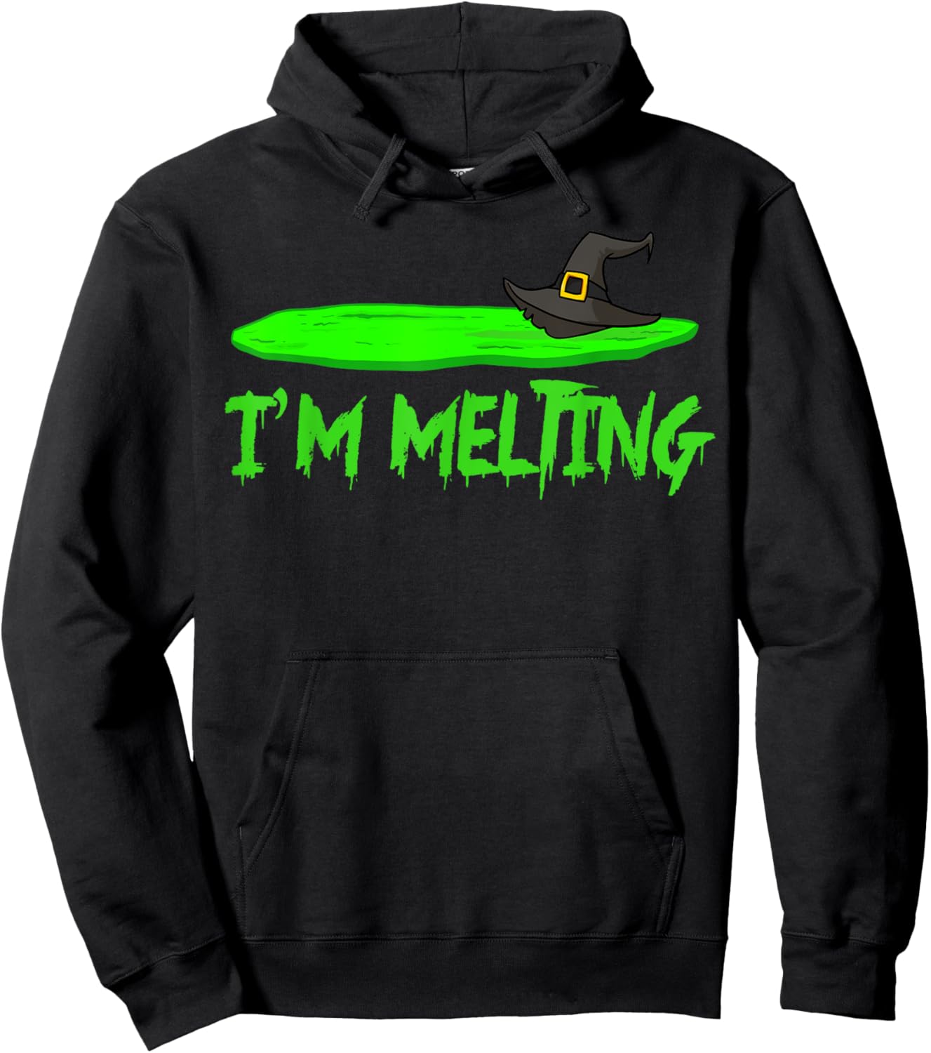 I'm Melting funny Halloween Melting Witch Hoodie - Hoodie | Black