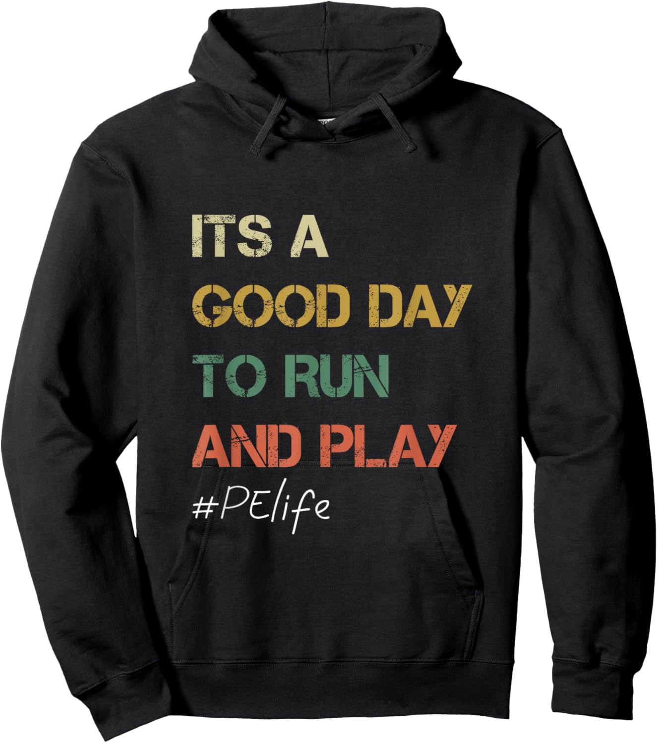 Its a good day to Run and Play Physical Education PE Teacher Women Hoodie - Hoodie | Black