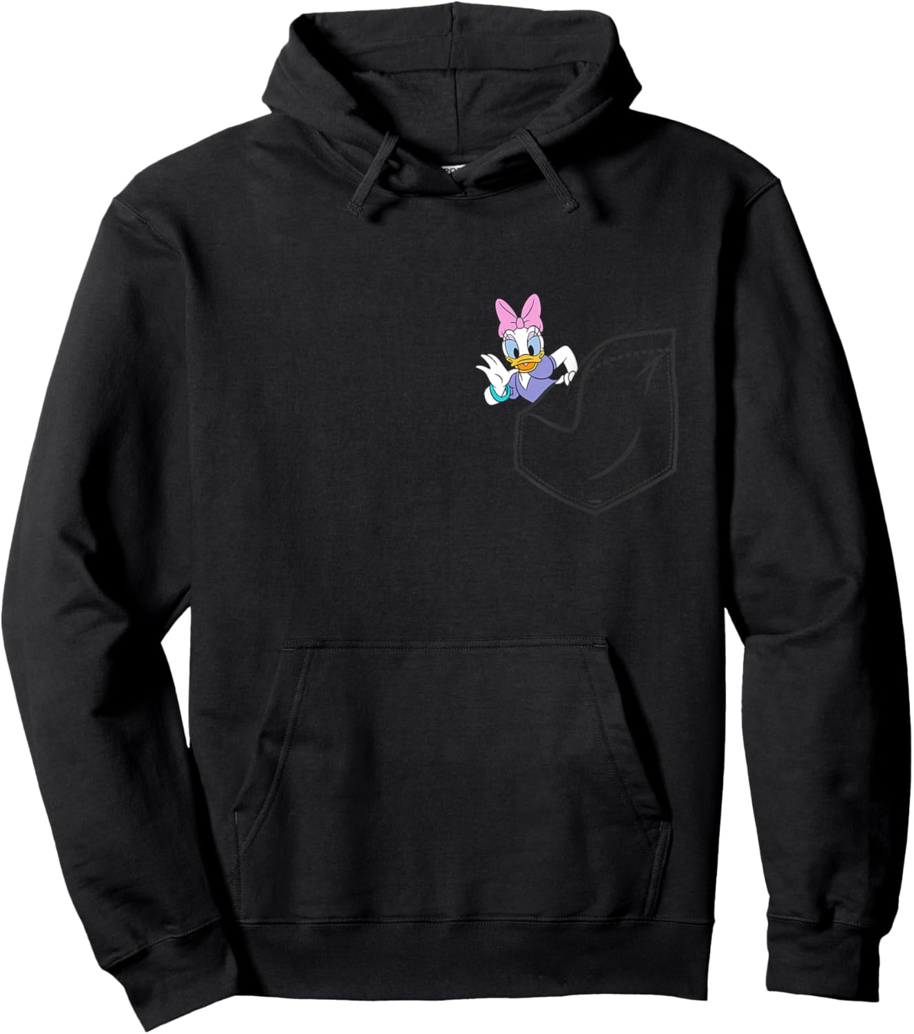 Disney Mickey & Friends Daisy Duck Small Pocket Hoodie - Hoodie | Black