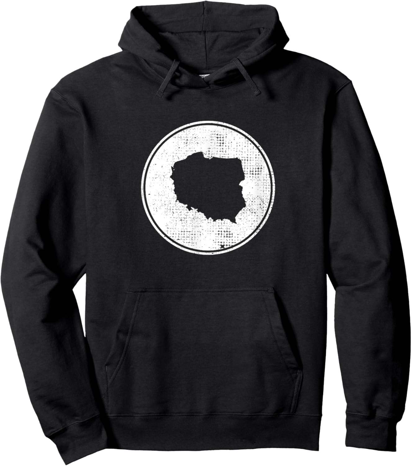 Poland Vintage Map Polish Proud Pole Hoodie - Hoodie | Black