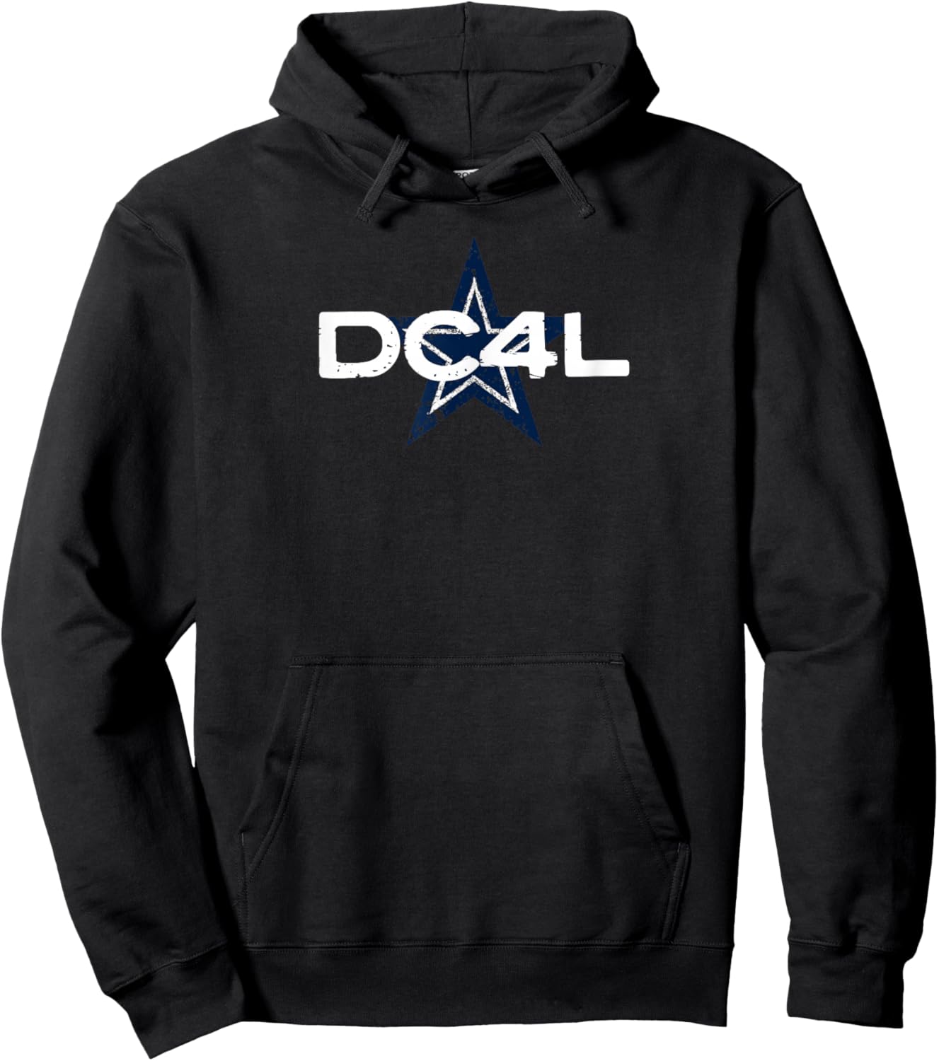 Simple “Cowboys DC4L” Graphic Hoodie - Hoodie | Black