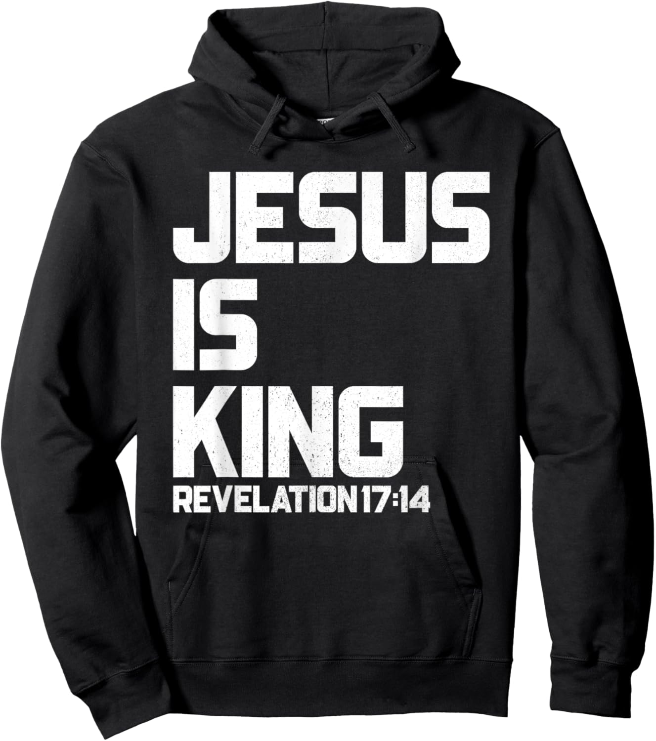 Jesus is King Revelation 17 14 Bible Verse & Women Hoodie - Hoodie | Black