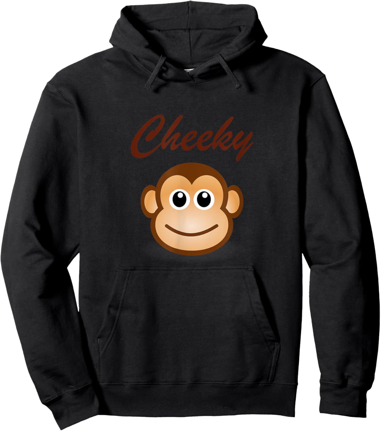 Cheeky Monkey Funny Hoodie - Hoodie | Black