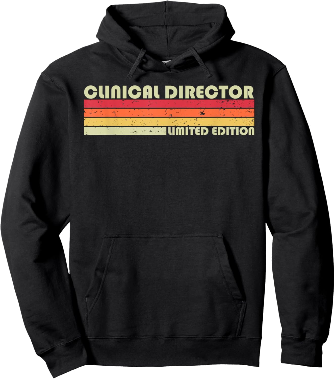 CLINICAL DIRECTOR Funny Job Title Profession Birthday Worker Hoodie - Hoodie | Black
