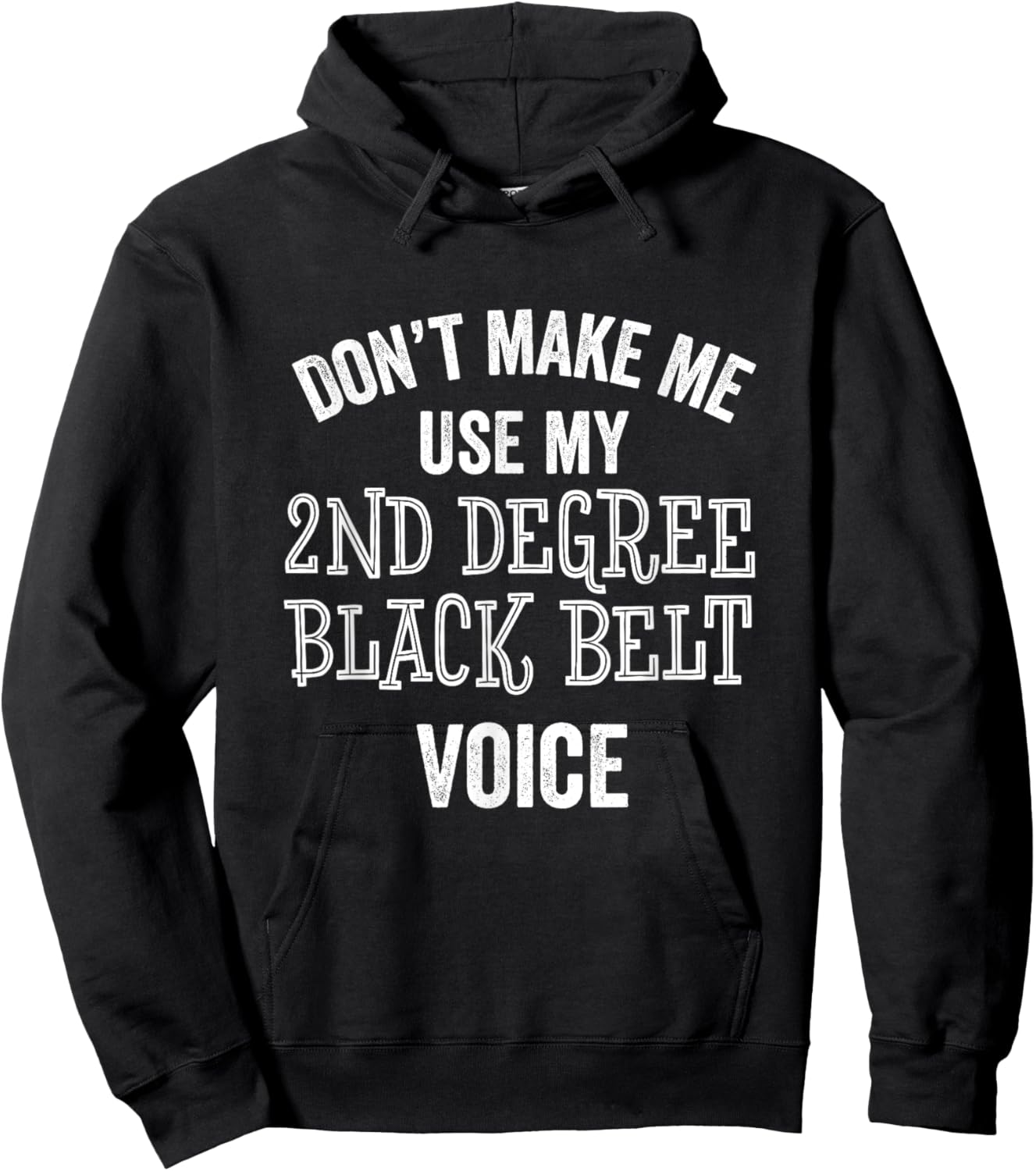 Funny 2nd Degree Second Black Belt Karate Taekwando Martial Hoodie - Hoodie | Black