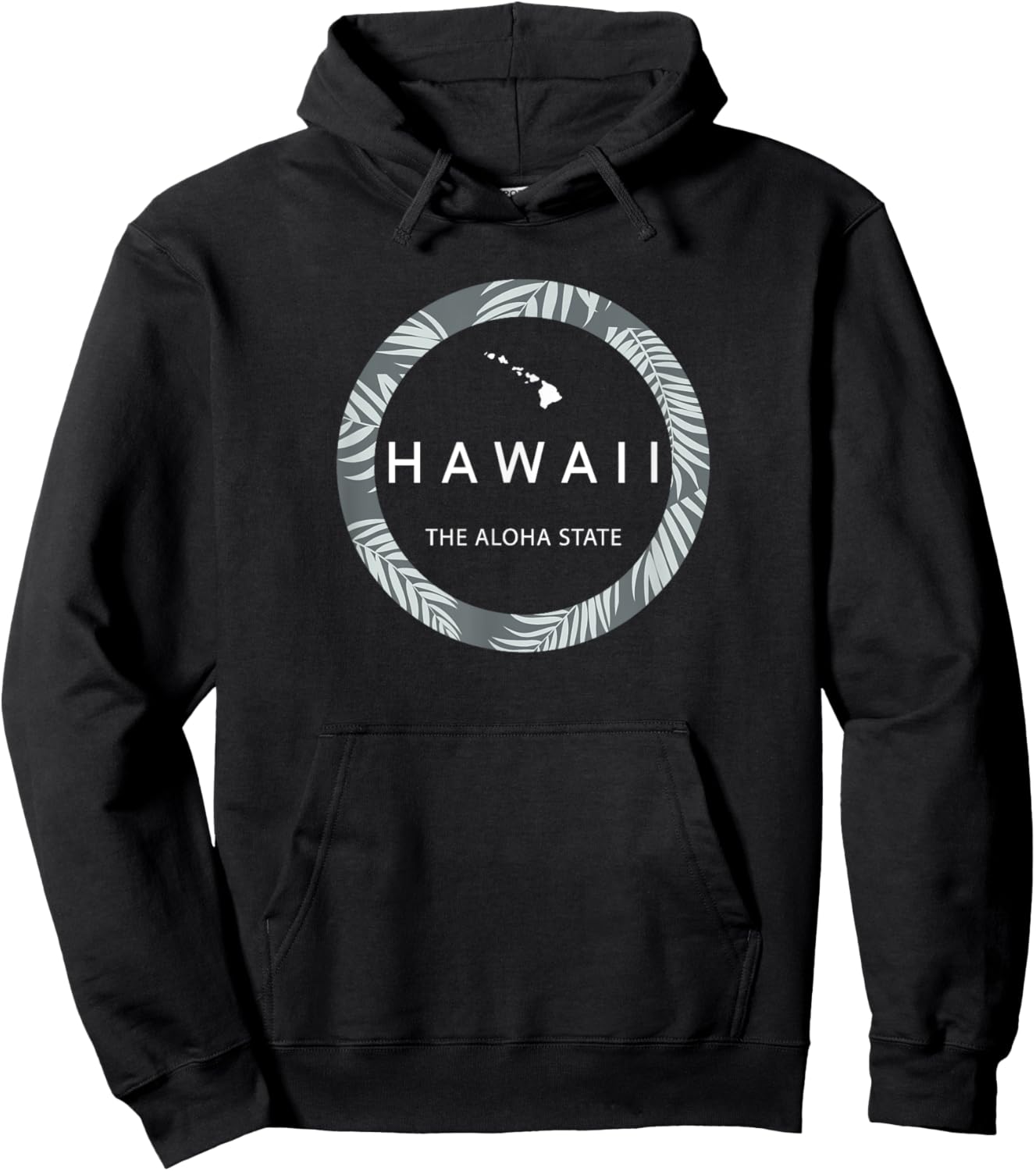 Hawaii The Aloha State - Aloha Hawaiian Palm Tree Ohana ! Hoodie - Hoodie | Black