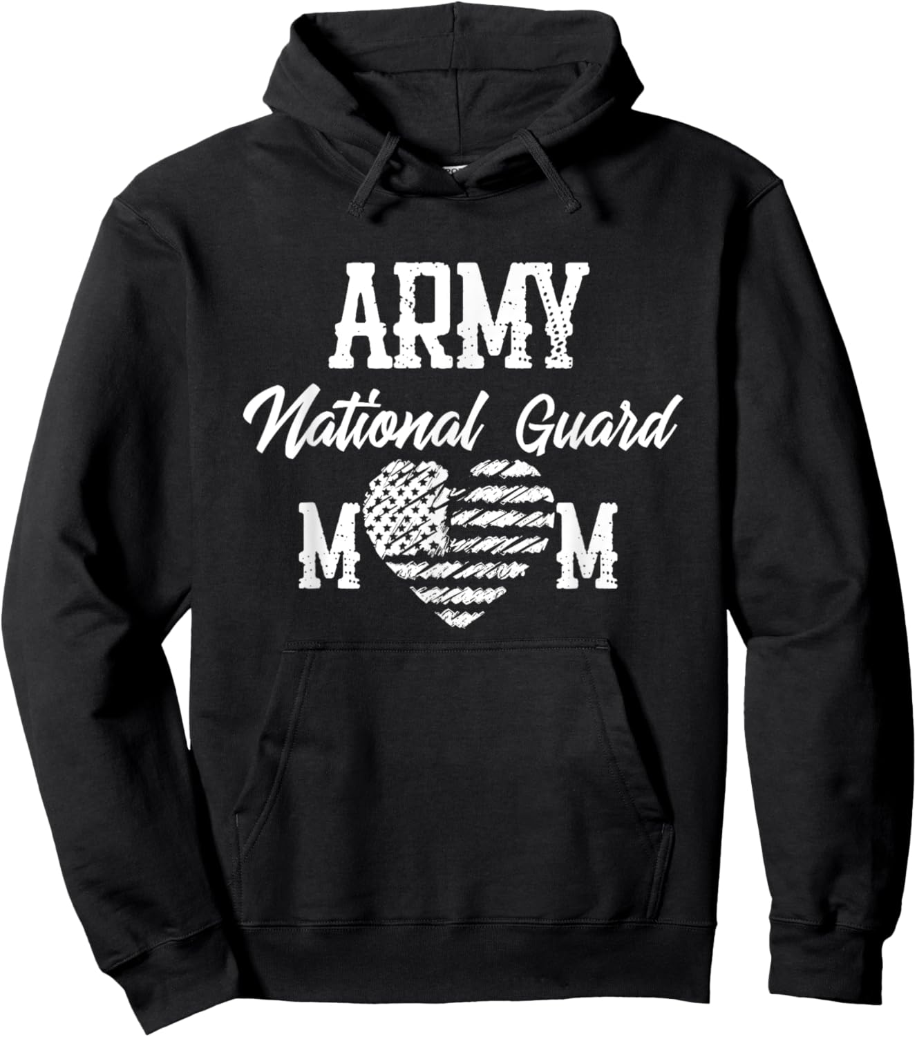 Army National Guard Mom Of Hero Military Family Hoodie - Hoodie | Black