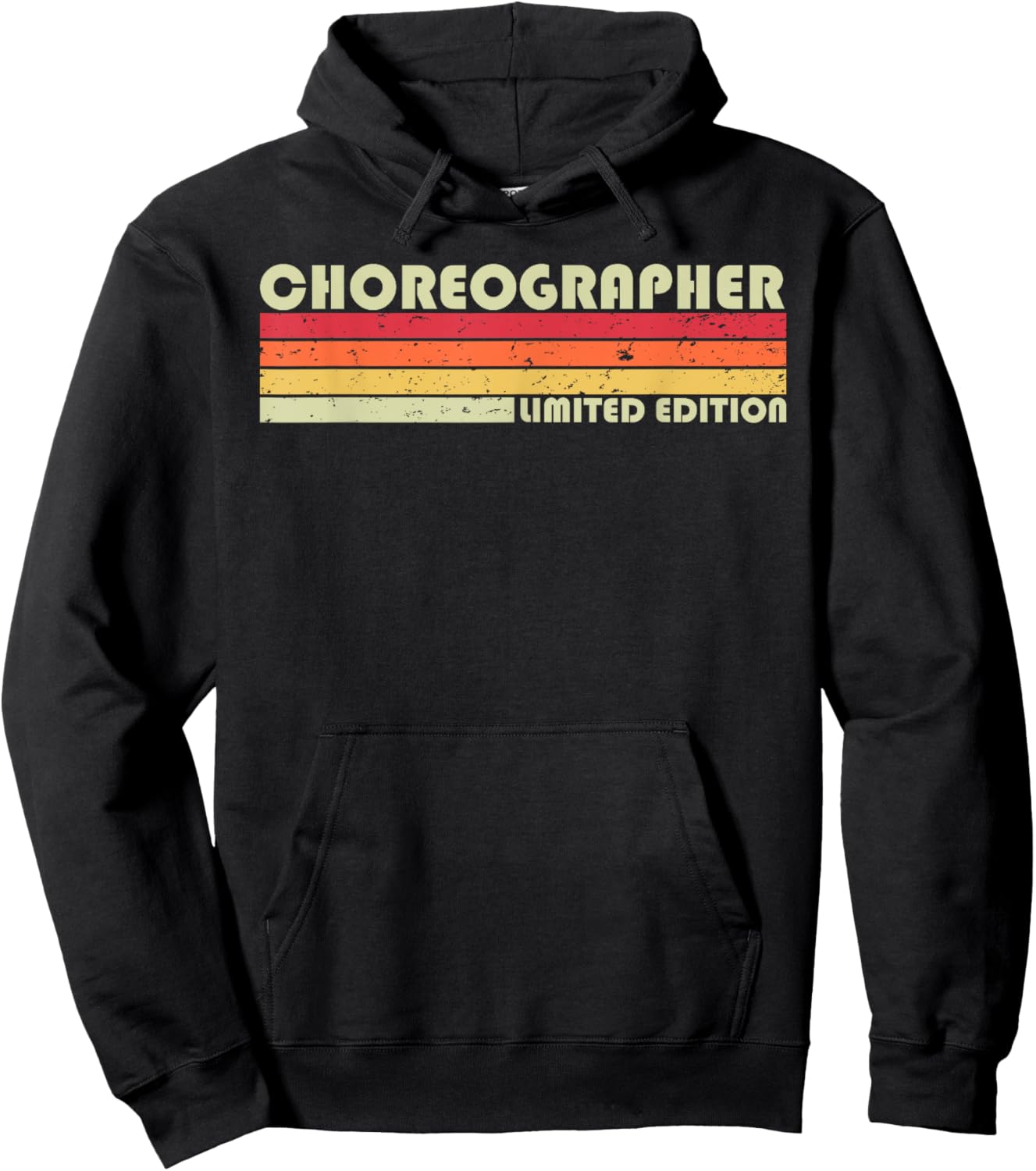 Personal Christmas Retro Vintage Graduation Gifts CHOREOGRAPHER Funny Job Title Profession Birthday Worker Hoodie - Hoodie | Black