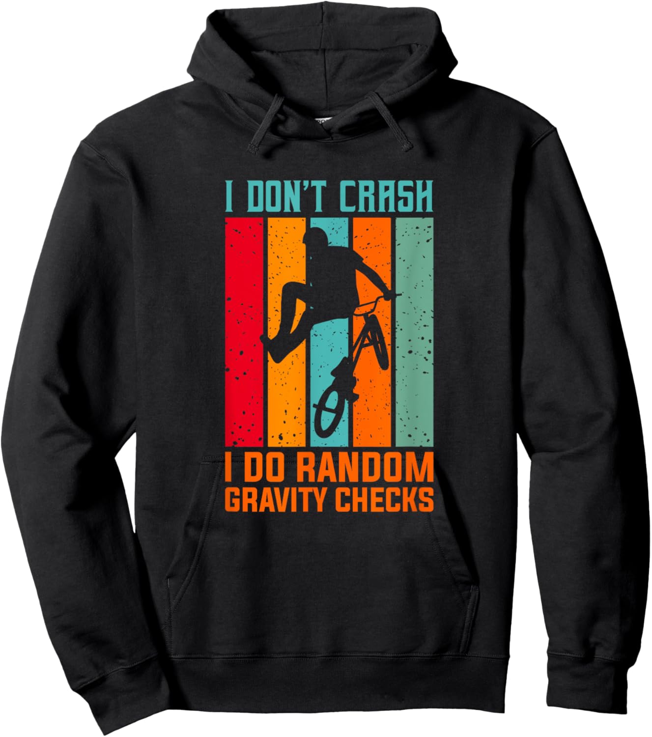 Funny mountain bike biking cycling quote Hoodie - Hoodie | Black