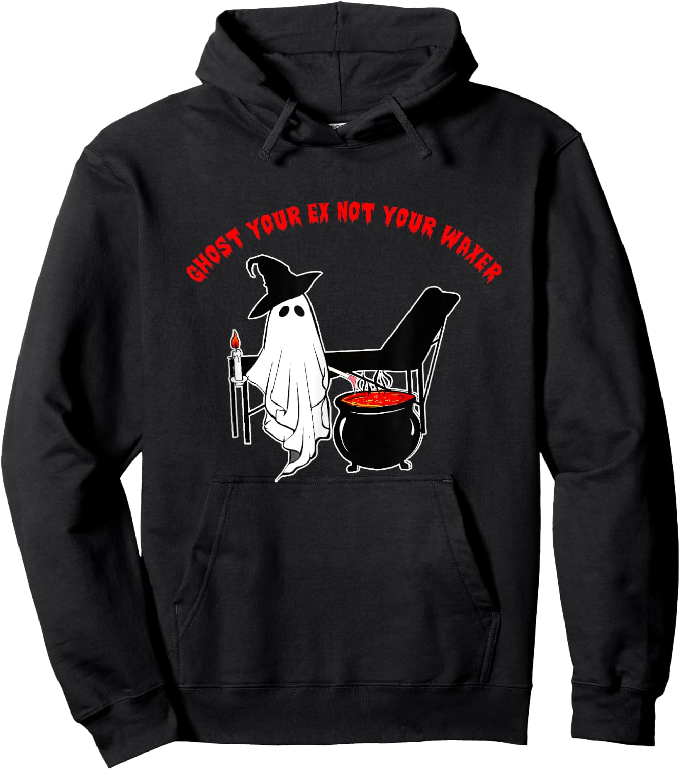 Ghost Your Ex Not Your Waxer Apparel Hoodie - Hoodie | Black