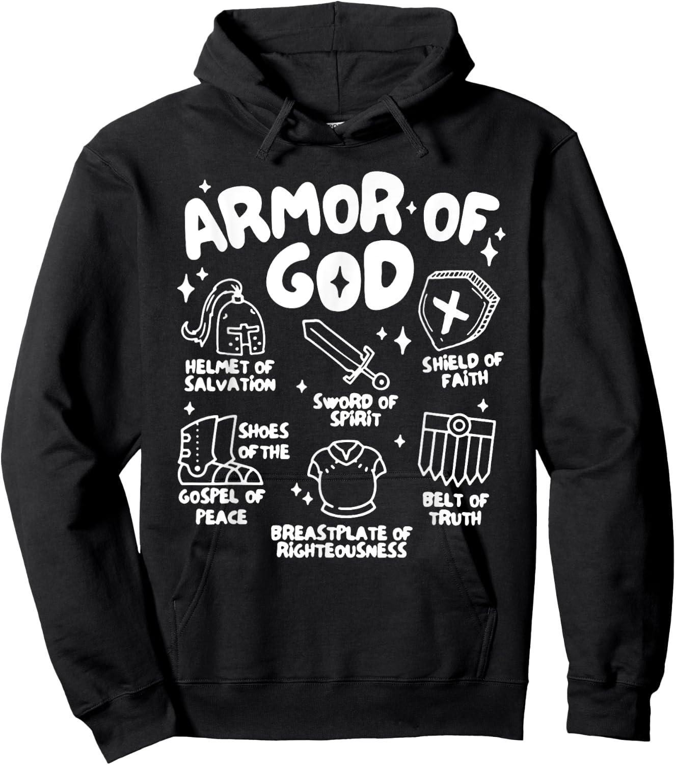 Put On The Full Armor Of God Kid Hoodie - Hoodie | Black