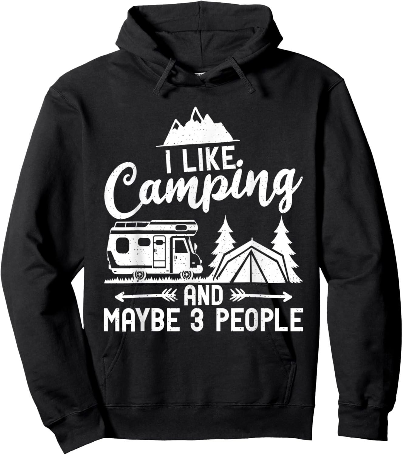 I like Camping and maybe 3 People Travel Nature RV Camping Hoodie - Hoodie | Black