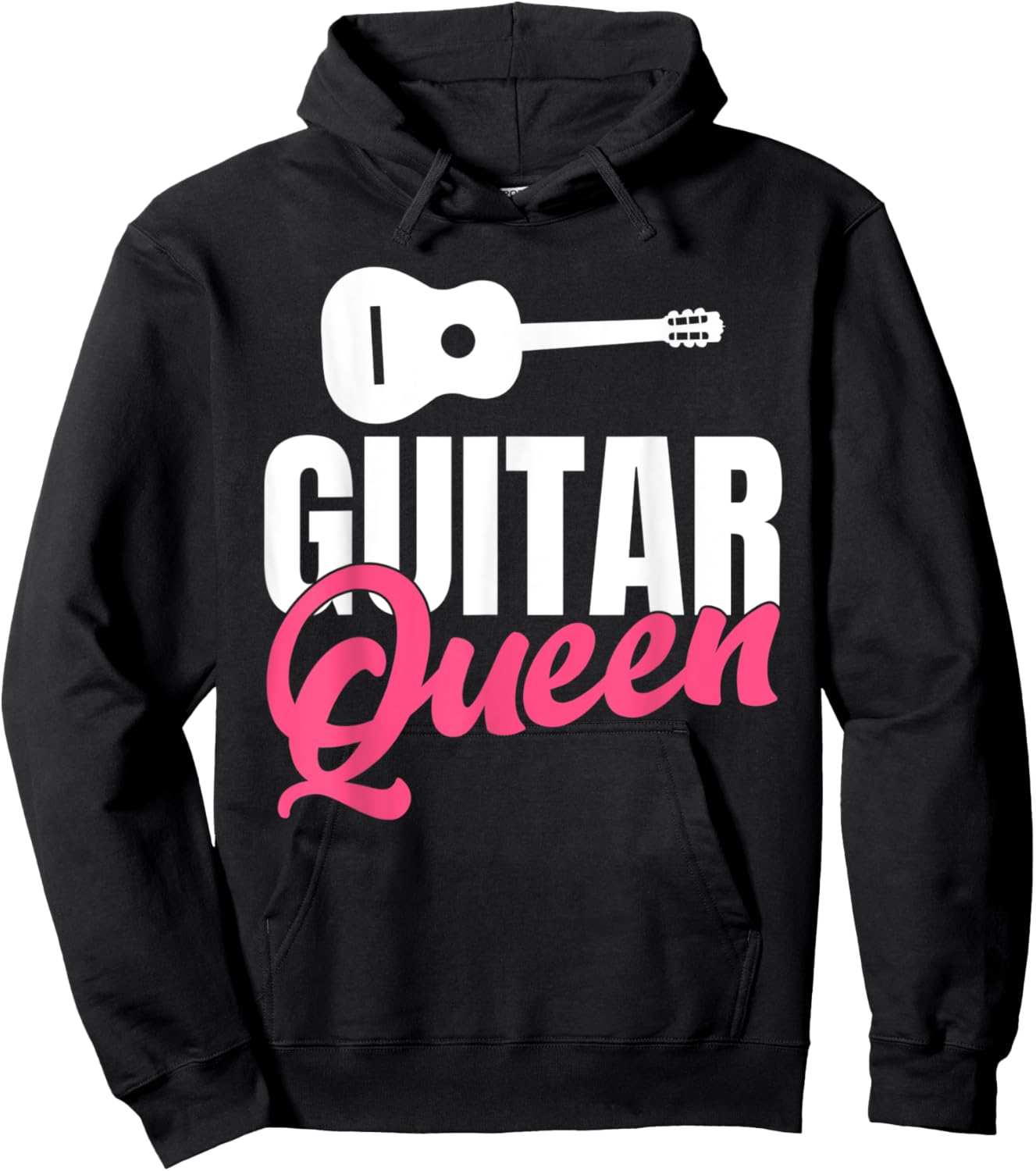Guitar Queen Music Instrument Guitar Player Hoodie - Hoodie | Black