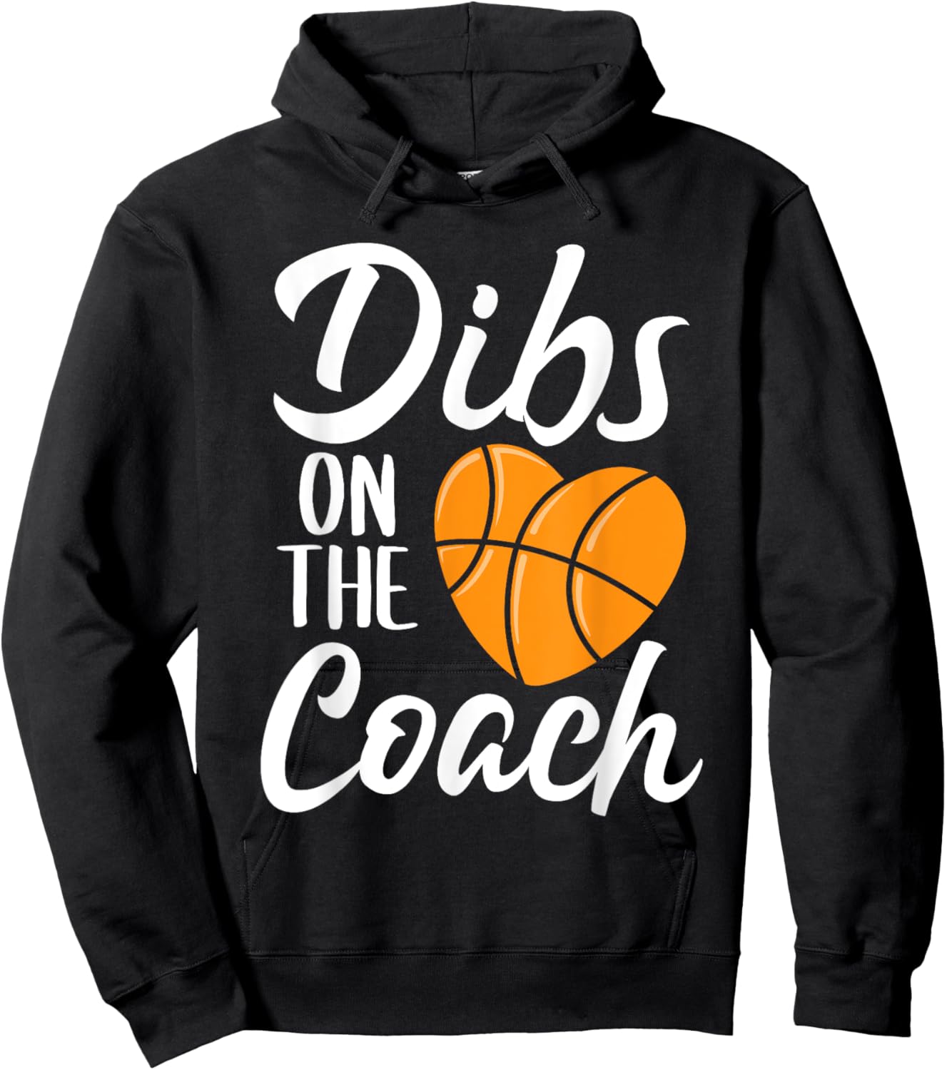 Dibs On The Coach Basketball Heart Cute Mothers Day Women's Hoodie - Hoodie | Black