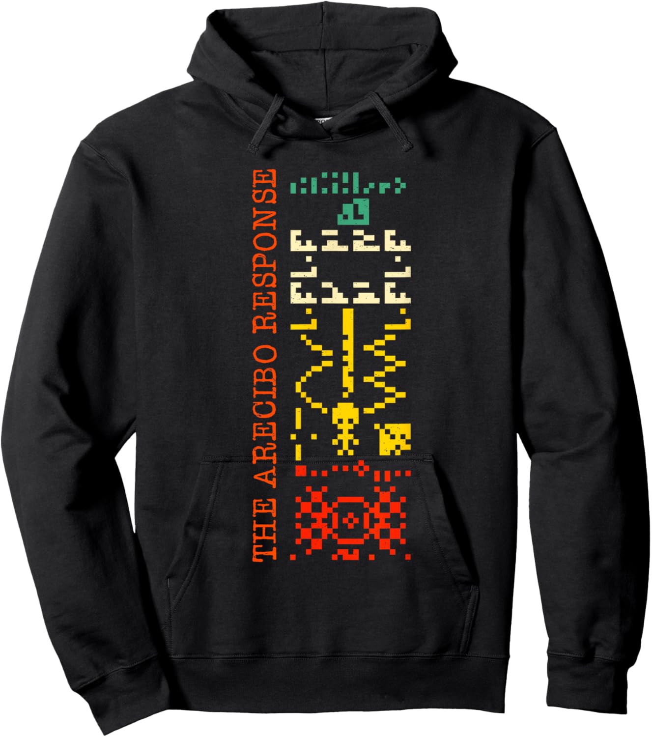 The Arecibo Response Chilbolton Crop Circle Alien Reply Hoodie - Hoodie | Black