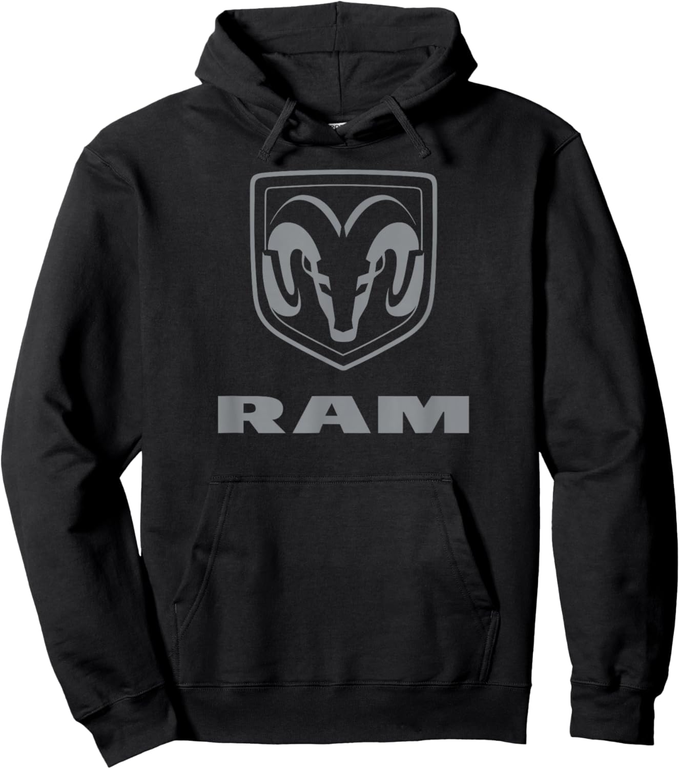 Ram Trucks Grey Logo Hoodie - Hoodie | Black