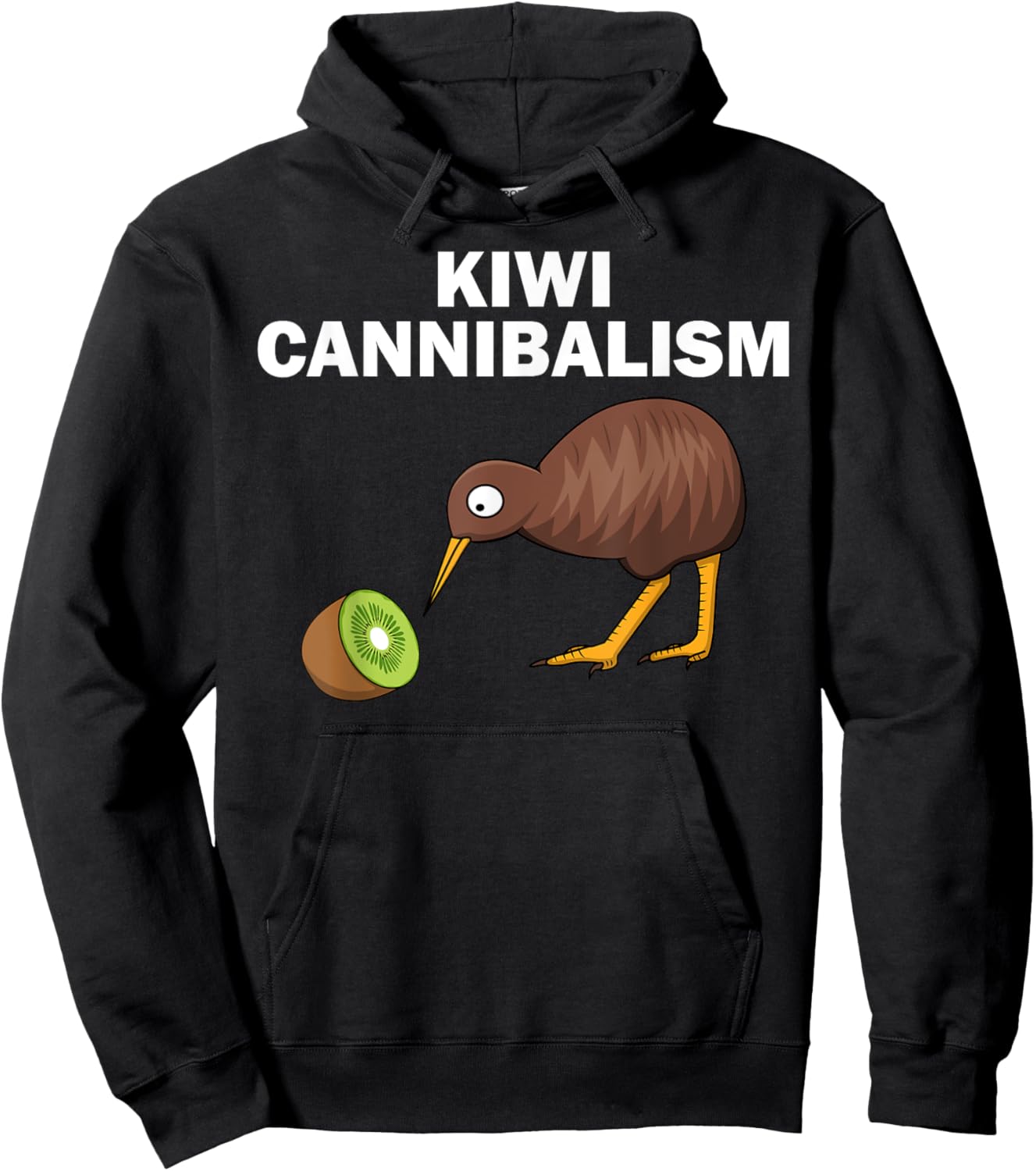 Funny Kiwi Bird Gift Cannibalism For Fruit Lover Men Women Hoodie - Hoodie | Black