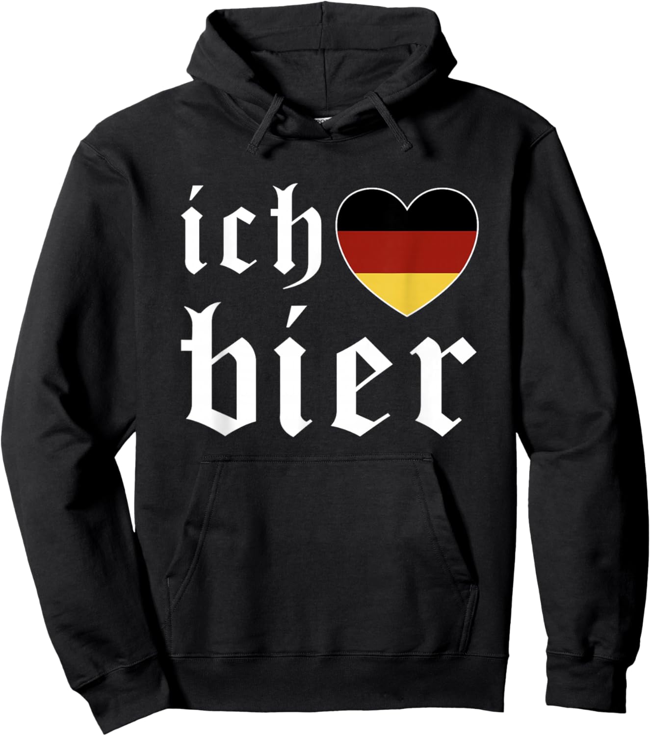 Ich Liebe Bier German Flag Oktoberfest Costume Beer Festival Hoodie - Hoodie | Black
