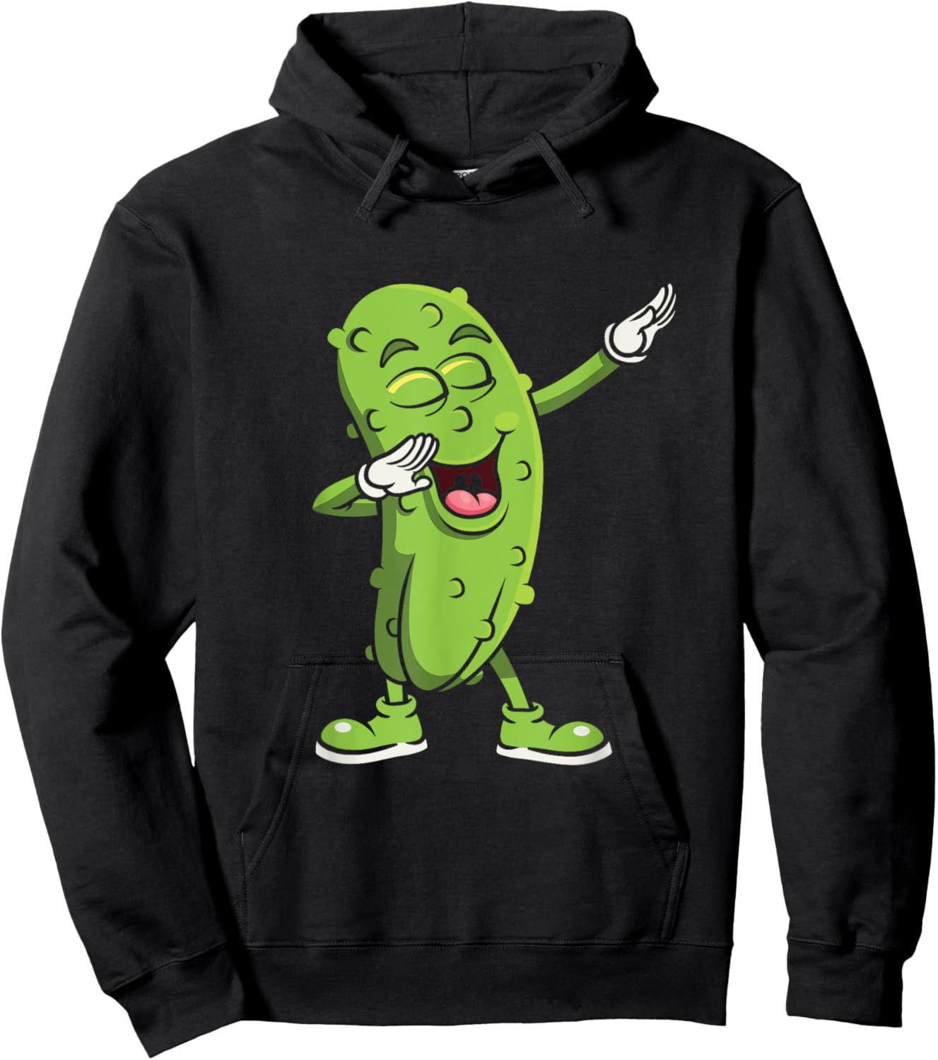 Dabbing Pickle - Cucumber Vegetarian Vegan Pickles Lover Hoodie - Hoodie | Black