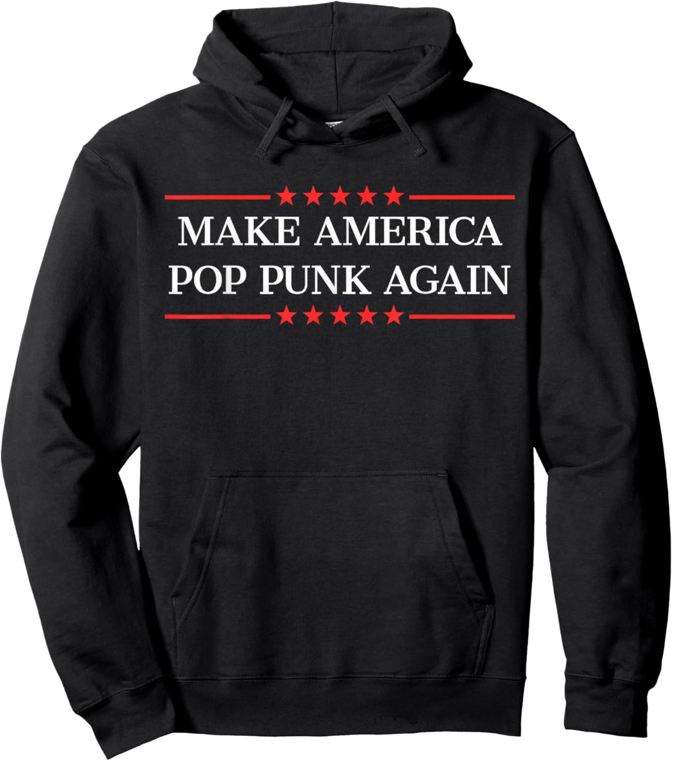 Make America Pop Punk Again Hoodie - Hoodie | Black
