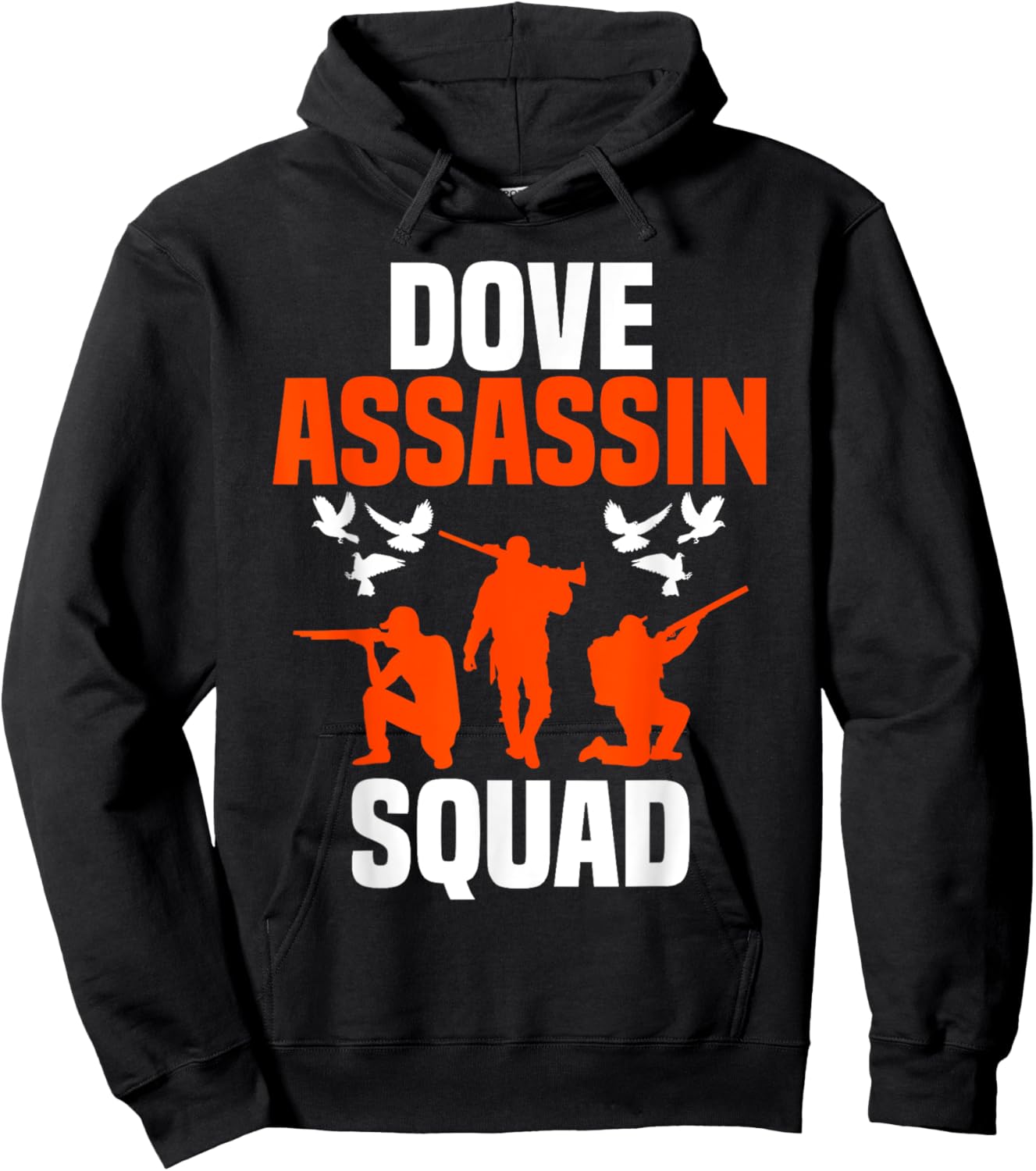 Dove Hunting Bird Pigeon Hunter Assasin Squad Hoodie - Hoodie | Black
