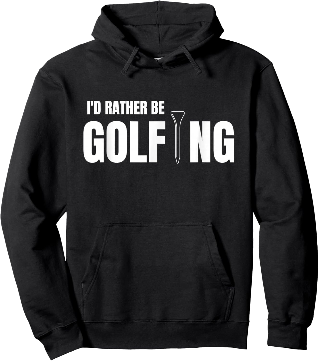 Funny Golf I'd Rather be Golfing Hoodie - Hoodie | Black