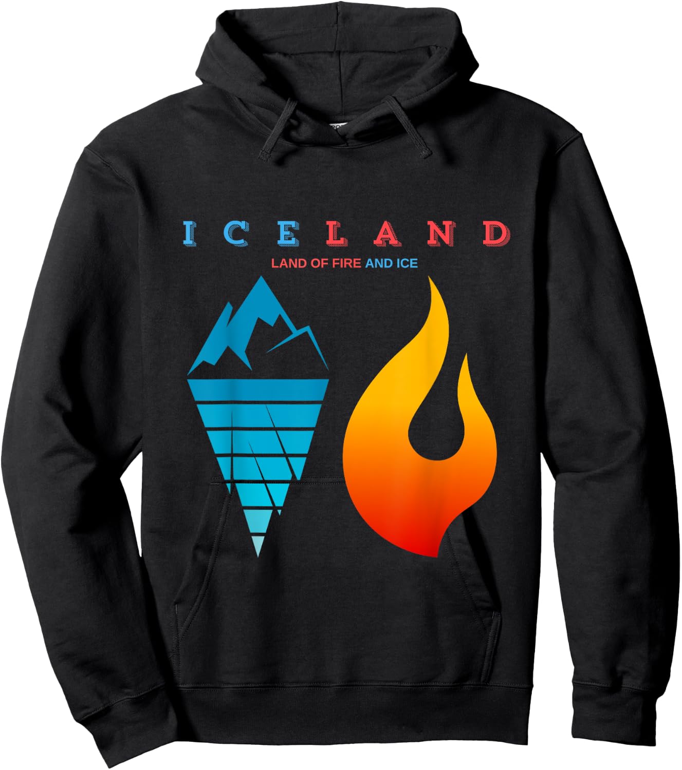 LAND OF FIRE & ICE Iceland Hoodie - Hoodie | Black
