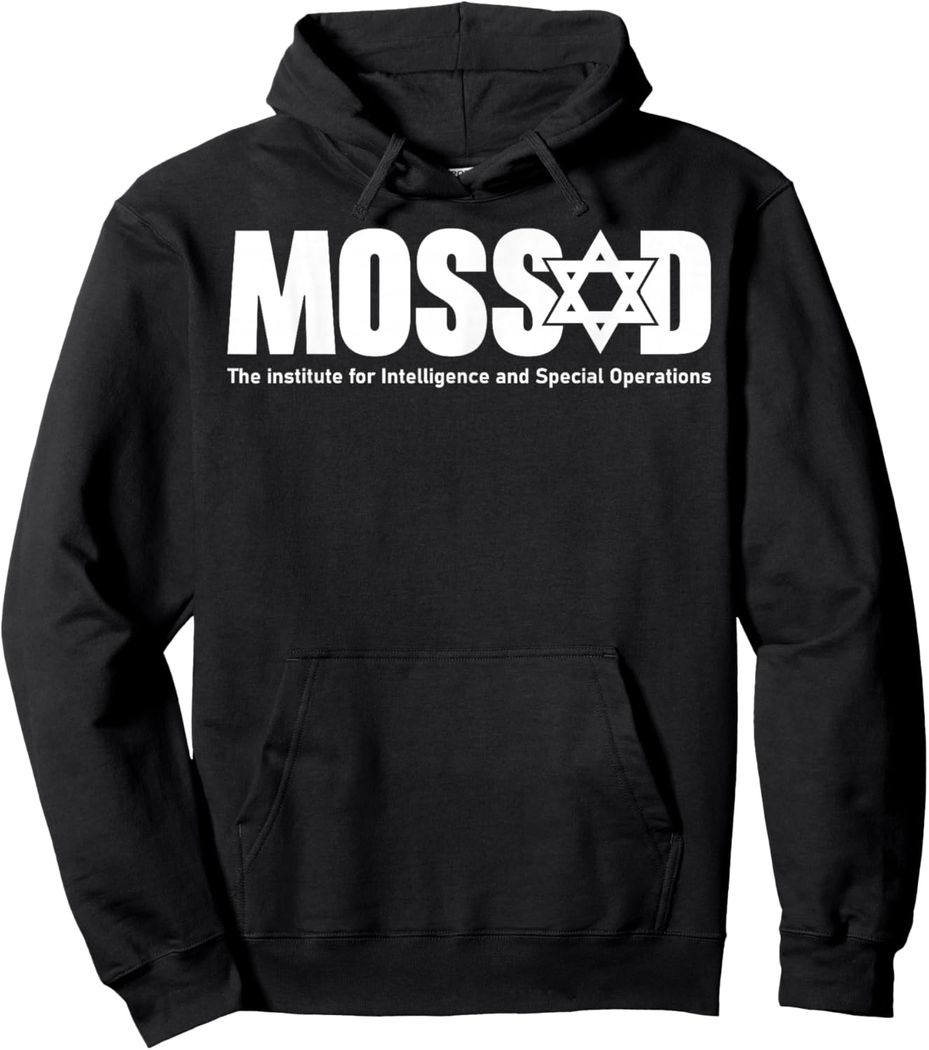 Mossad Israel Israeli Secret Service Menorah Tel Aviv Hoodie - Hoodie | Black